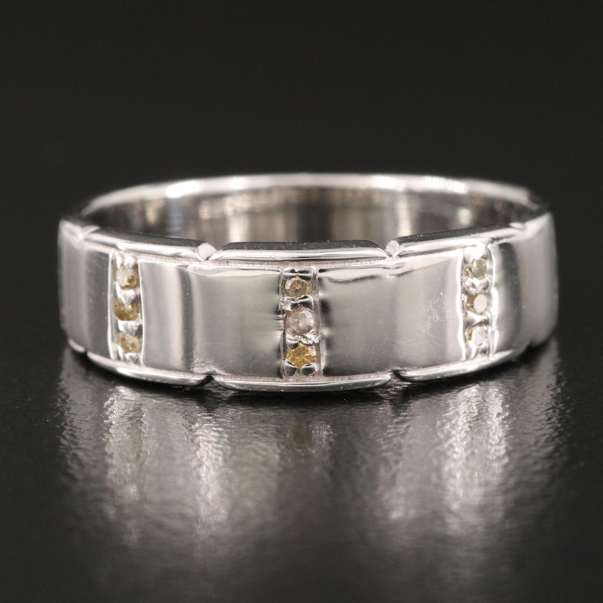 Sterling Silver Diamond Ring