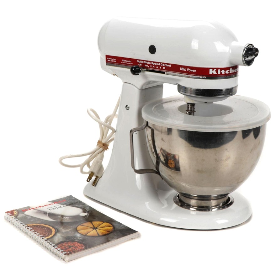 KitchenAid Ultra Power White Stand Mixer with Attachments