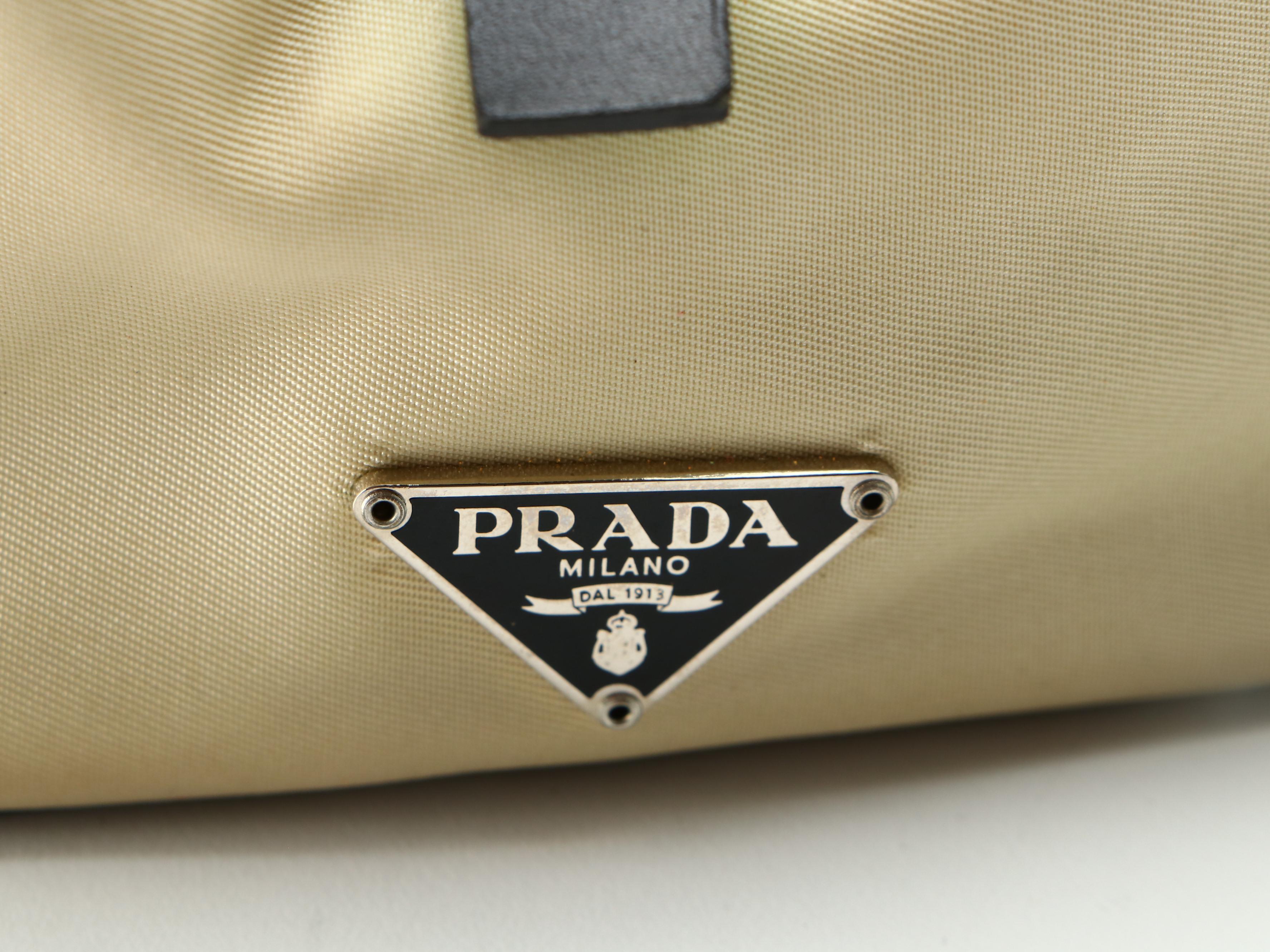 Prada Bowling Bag in Leather and Tessuto Nylon