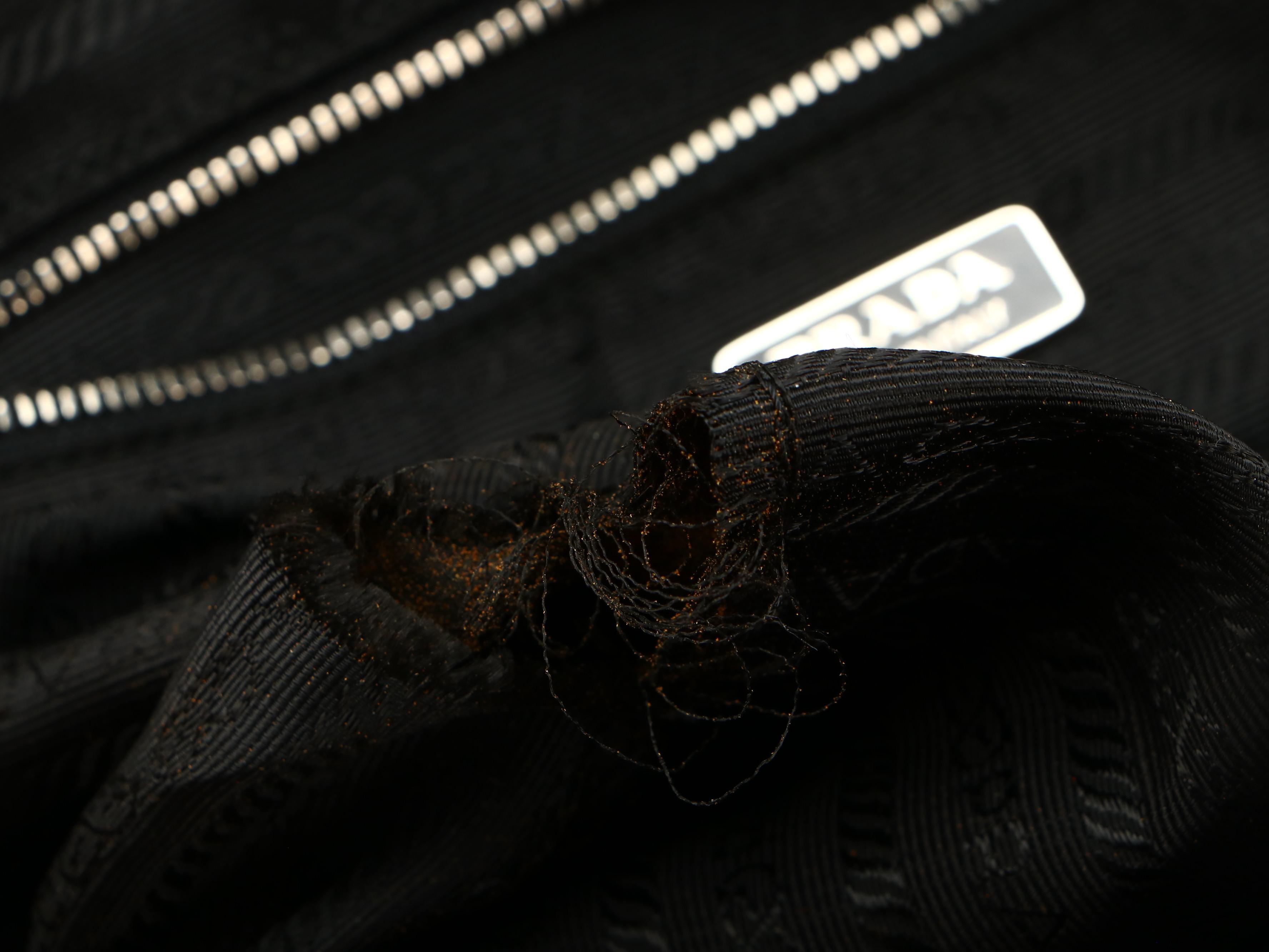 Prada Bowling Bag in Leather and Tessuto Nylon