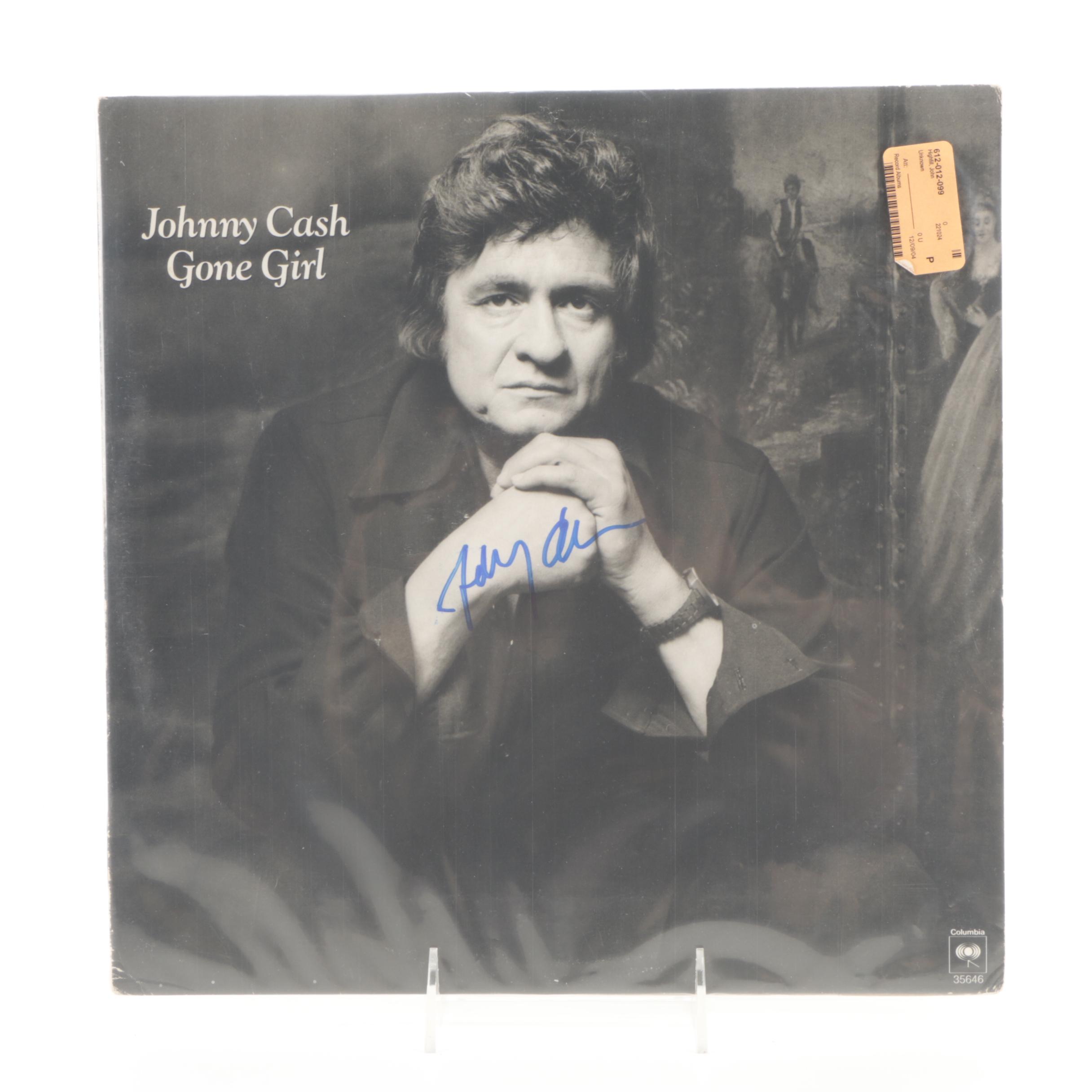 Dolly Parton, Johnny Cash, Merle Haggard and Kris Kristofferson Signed Records