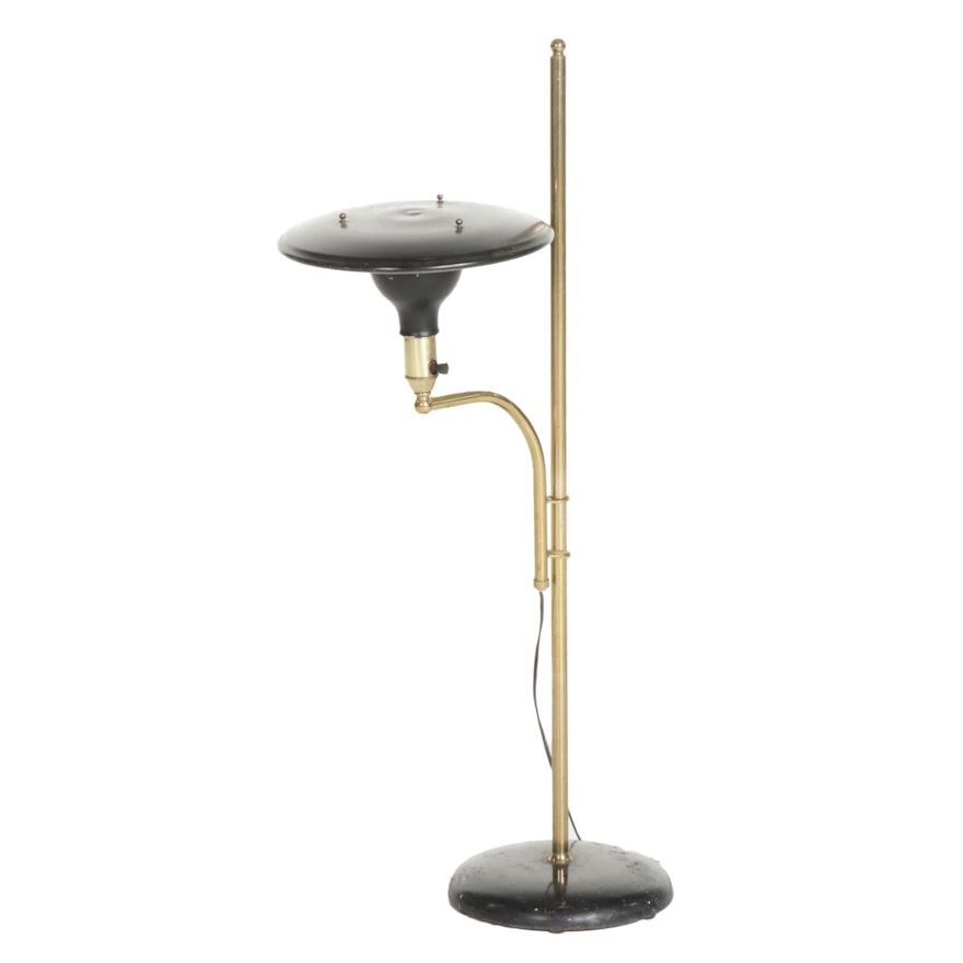 The Sight Light Corp. Mid Century Modern Brass Atomic Adjustable Floor Lamp