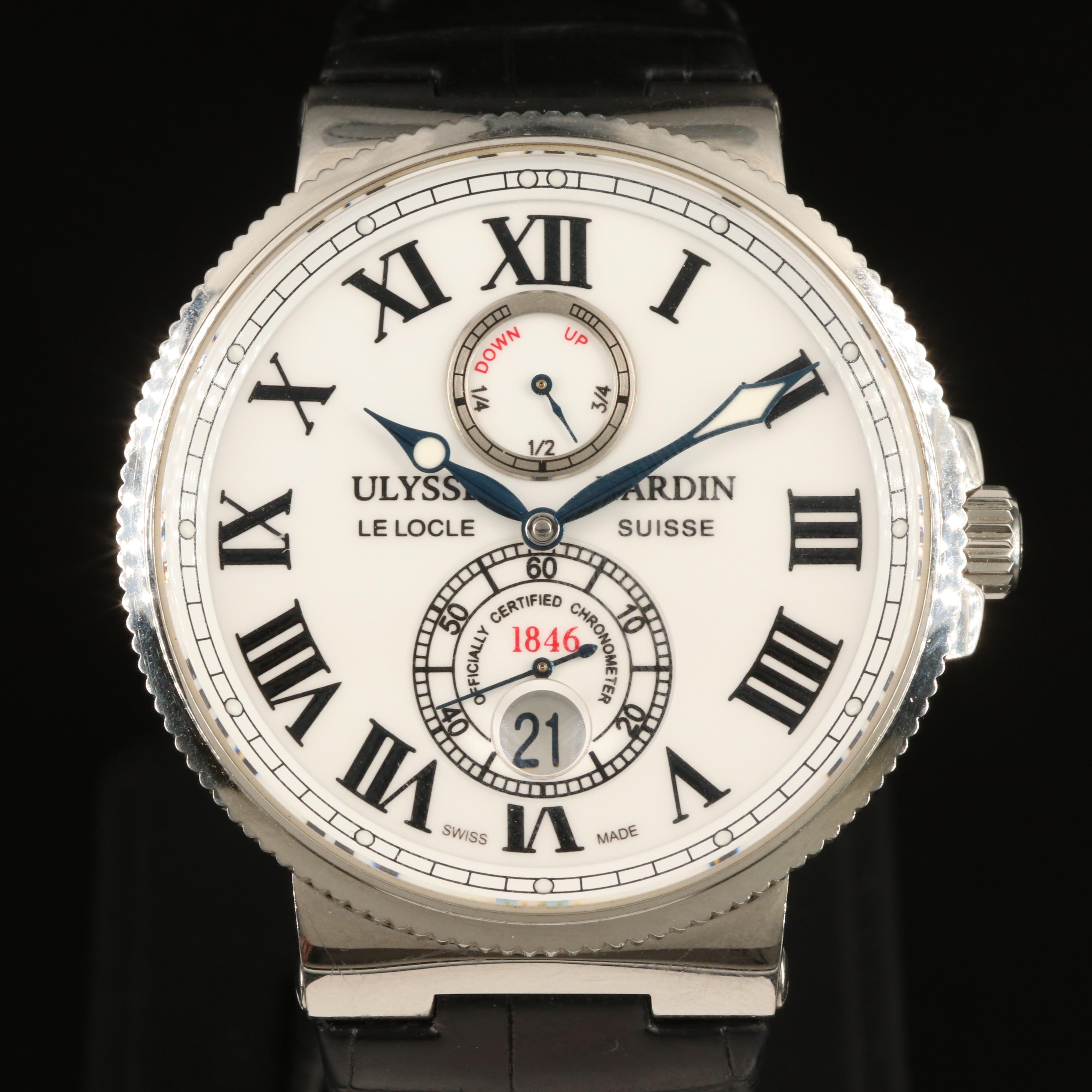 Ulysse Nardin Marine Chronometer Stainless Steel Automatic Watch