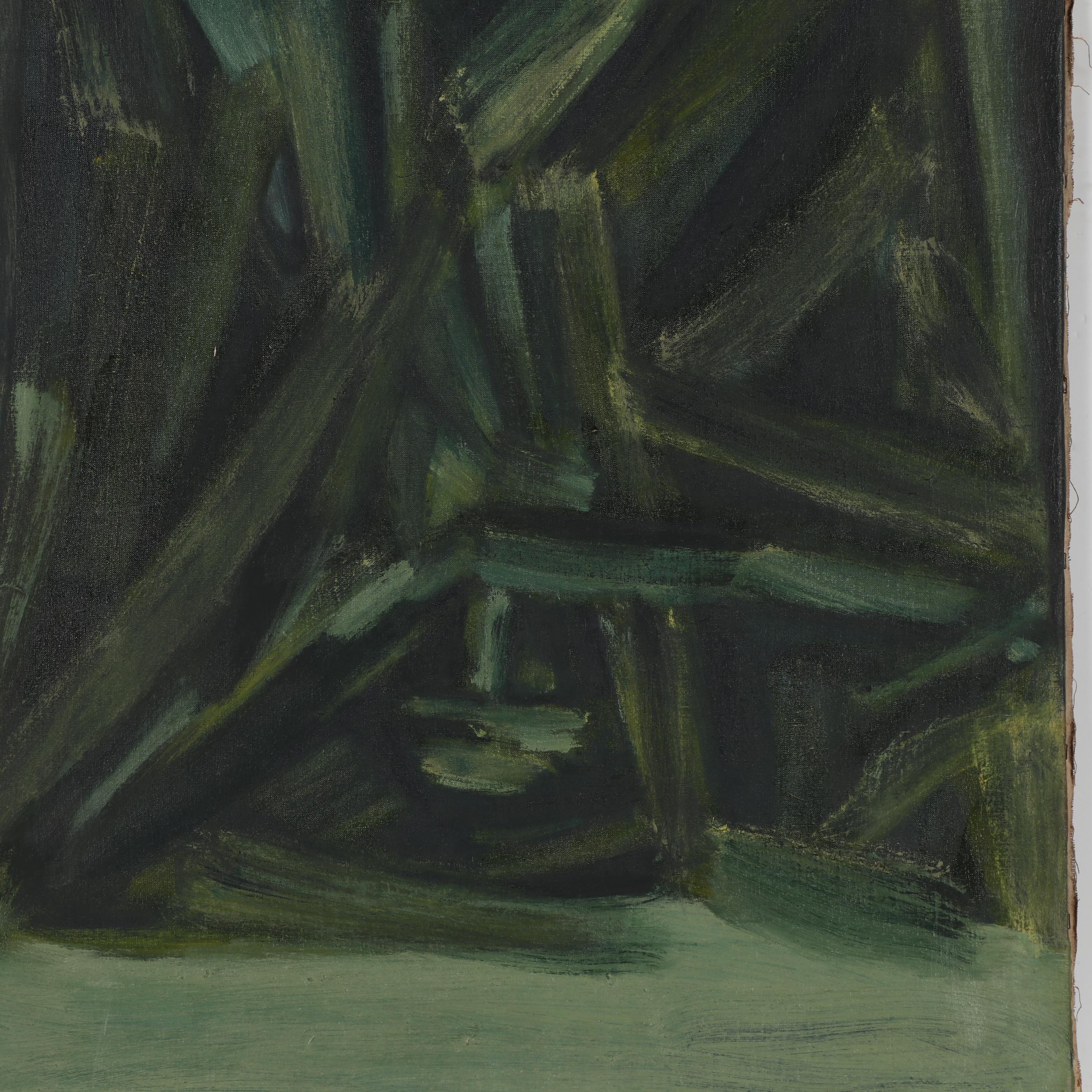 Don Stacy Abstract Oil Painting, Circa 1970