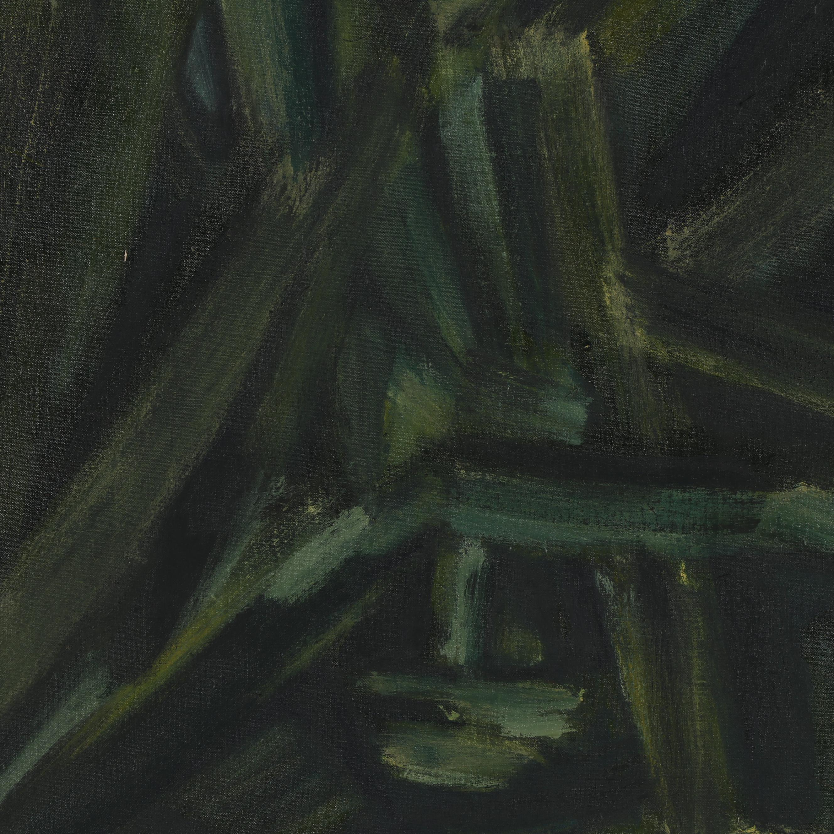 Don Stacy Abstract Oil Painting, Circa 1970