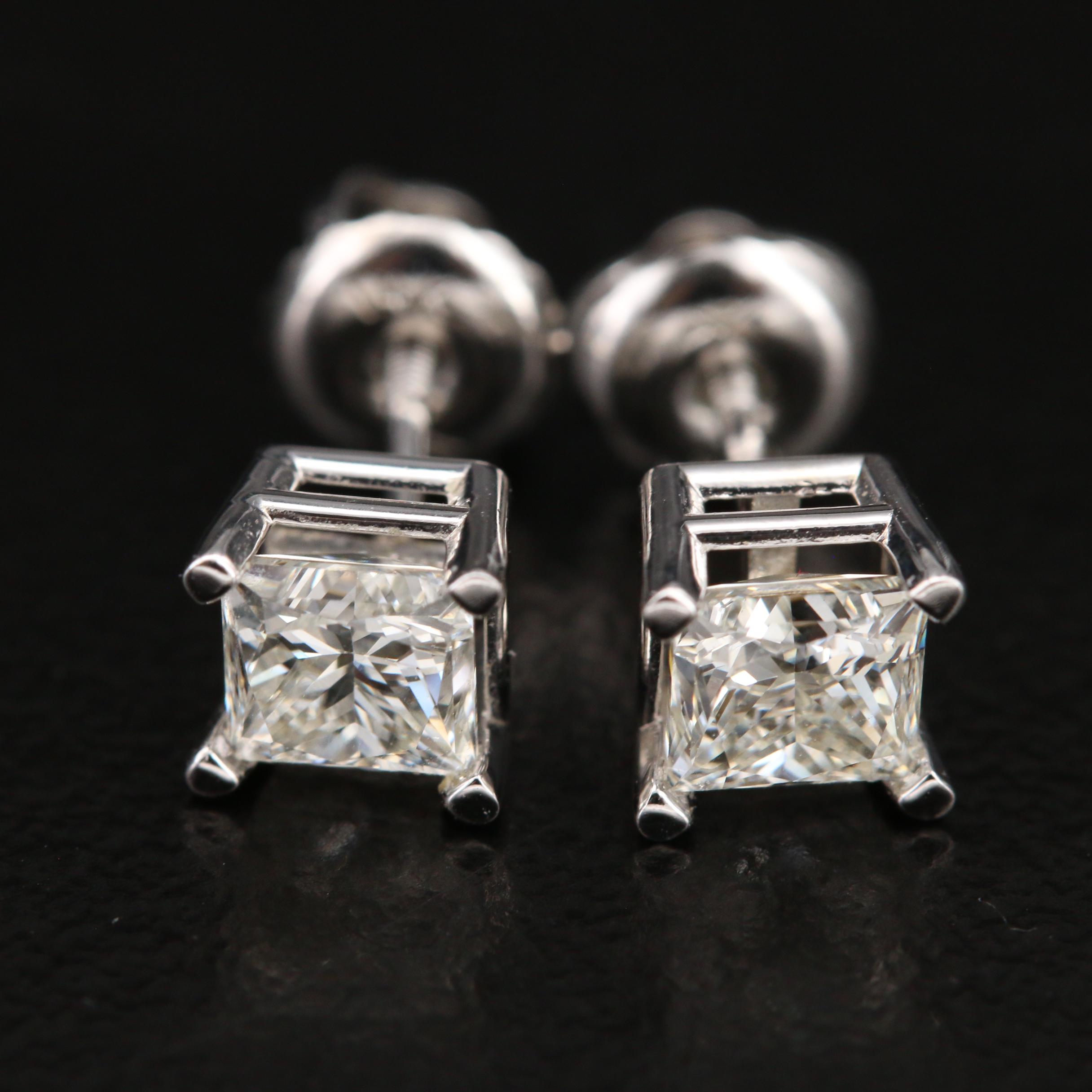 14K 0.92 CTW Diamond Stud Earrings