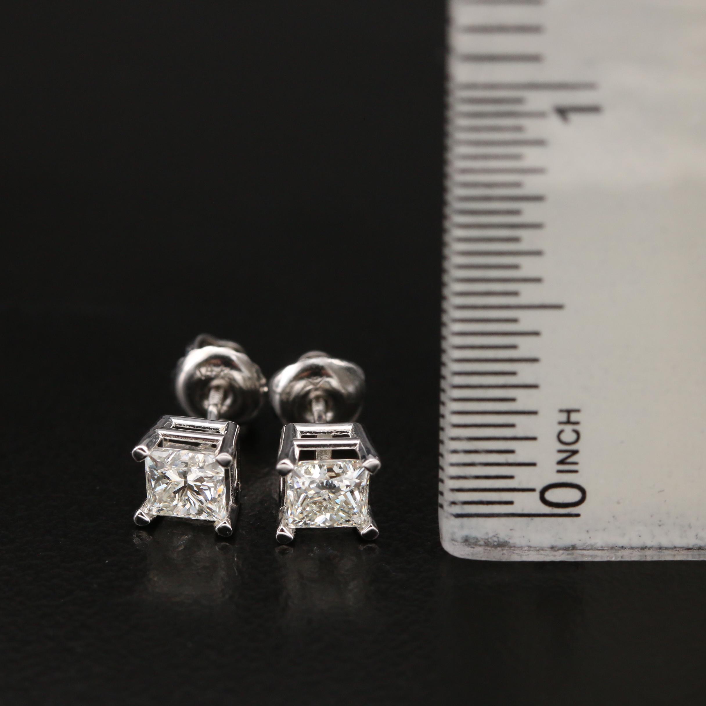 14K 0.92 CTW Diamond Stud Earrings