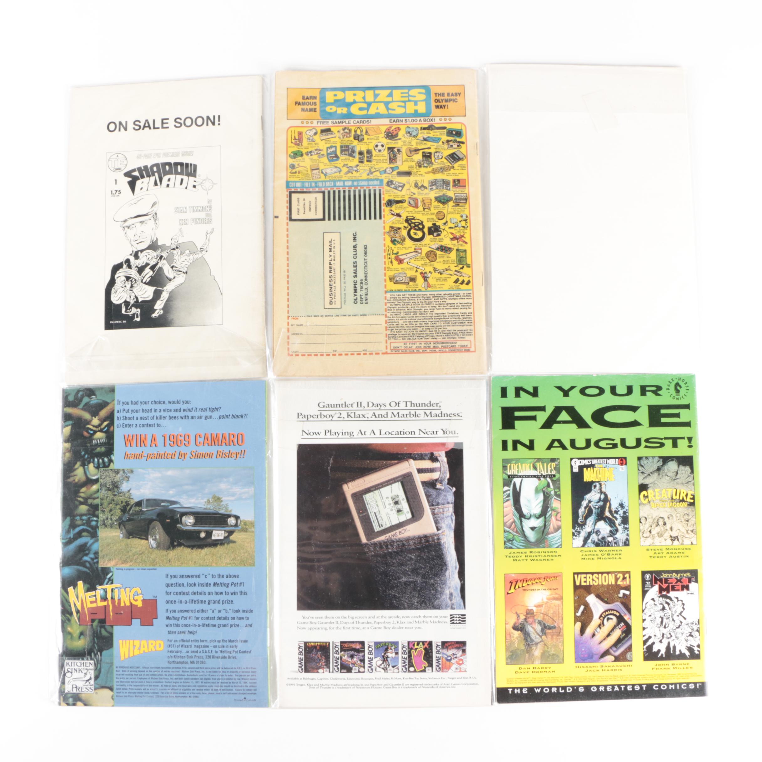 Bronze to Modern Age Comics with First Issues of "Black Hood" and "Melting Pot"