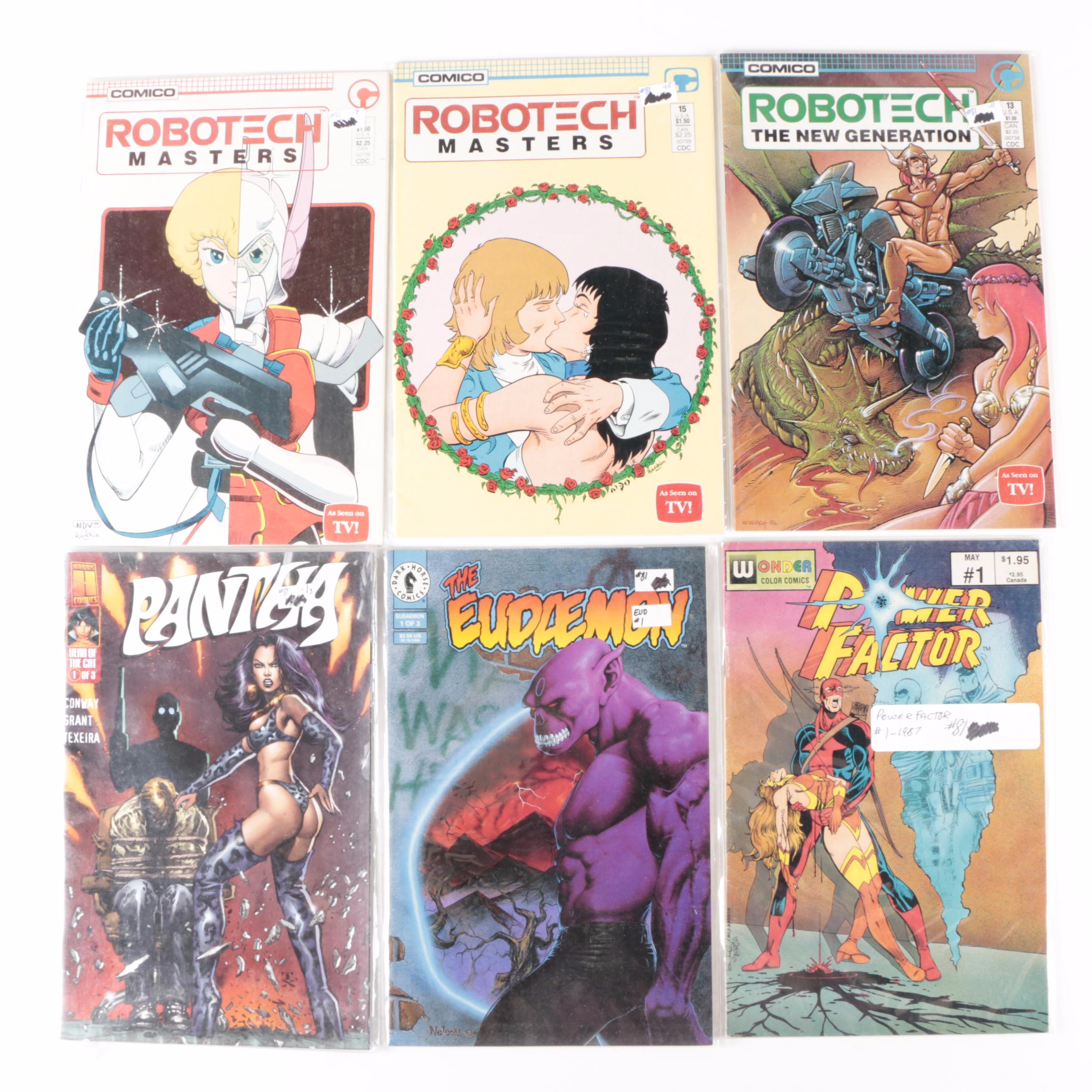 Bronze to Modern Age Comics with First Issues of "Black Hood" and "Melting Pot"