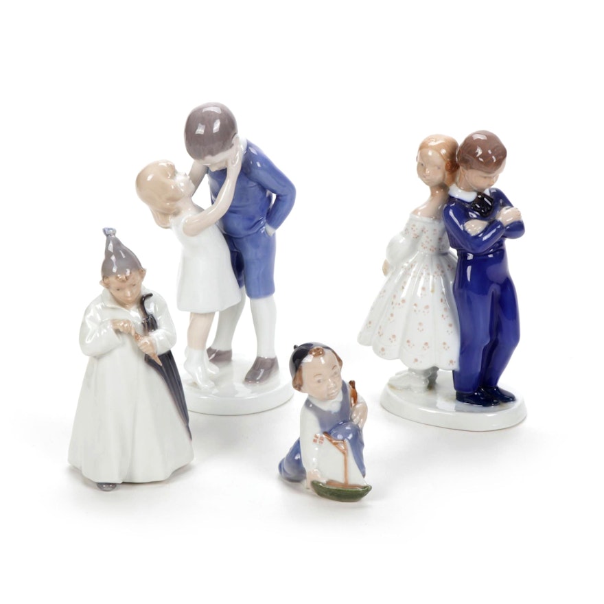 Bing & Grøndahl and Royal Copenhagen Porcelain Figurines