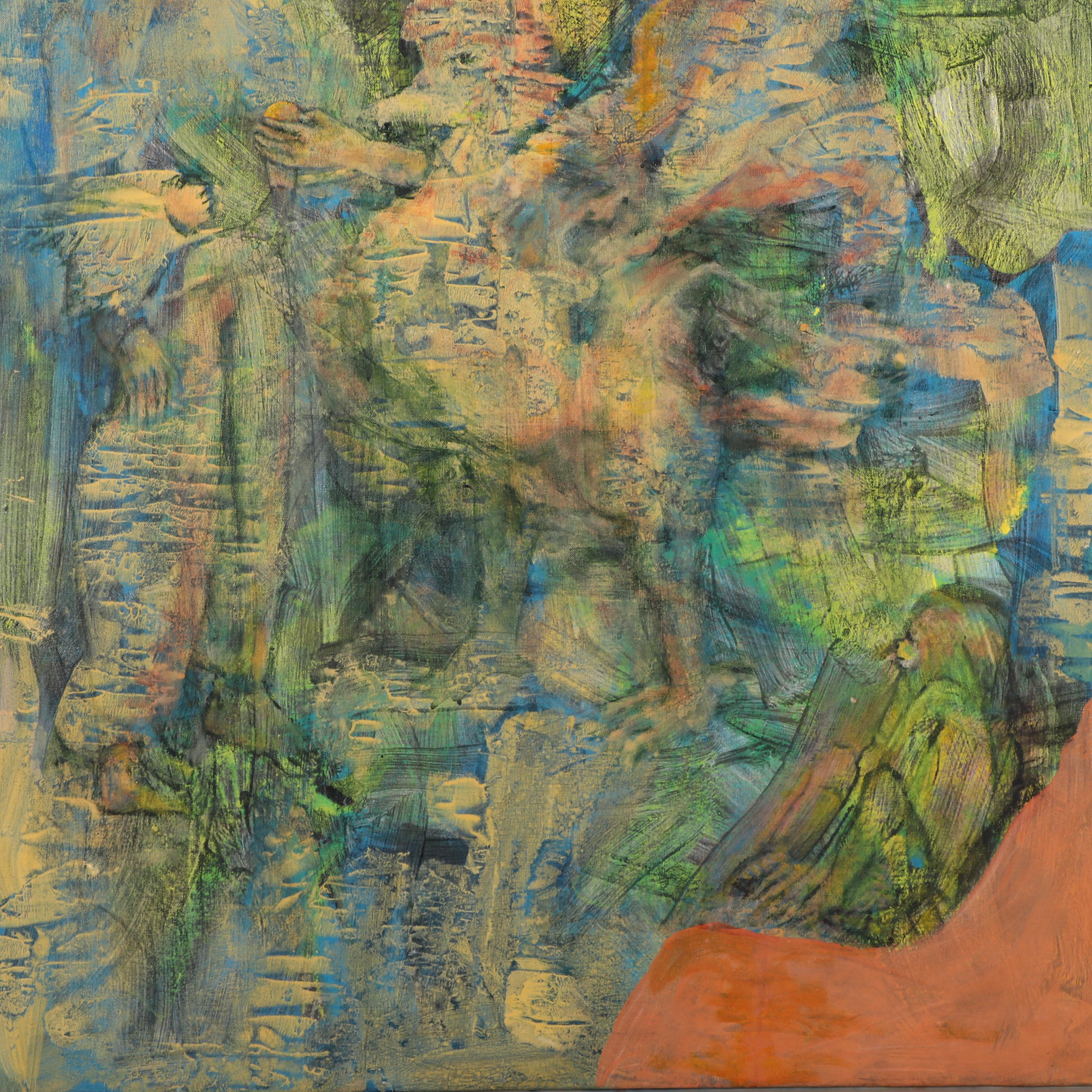 Don Stacy Abstract Oil Painting, Mid to Late 20th Century