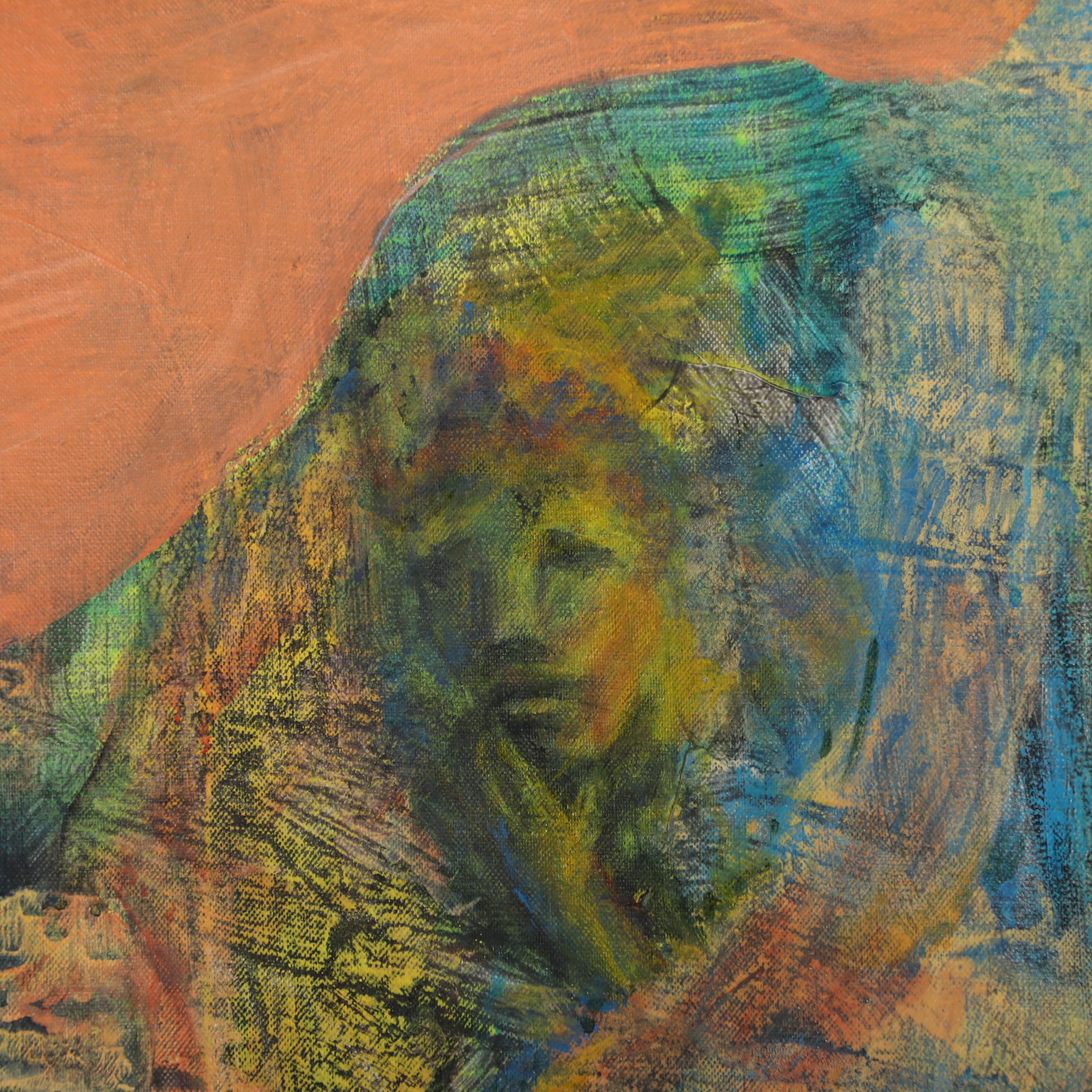 Don Stacy Abstract Oil Painting, Mid to Late 20th Century