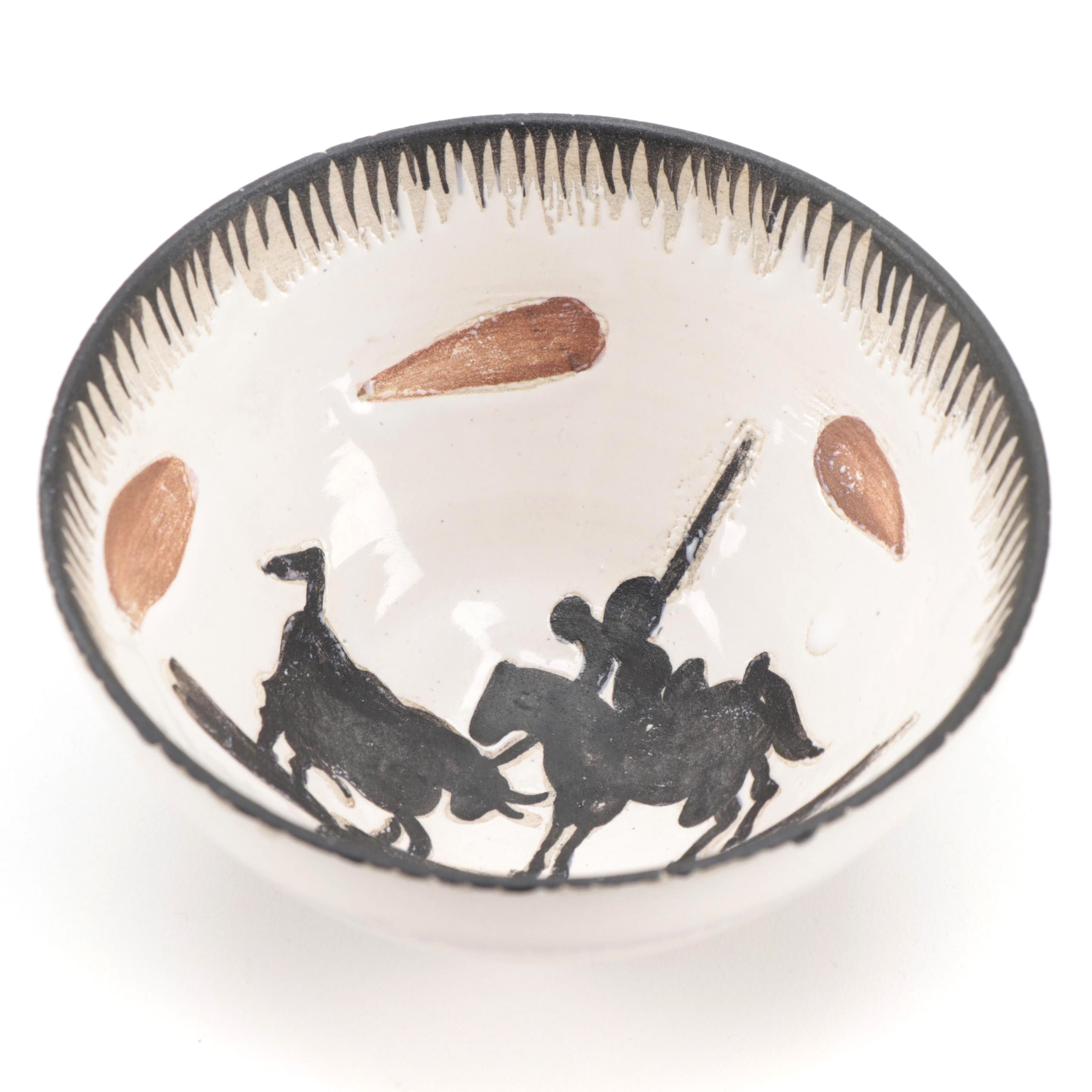 Pablo Picasso Madoura Earthenware Bowl "Picador," circa 1955