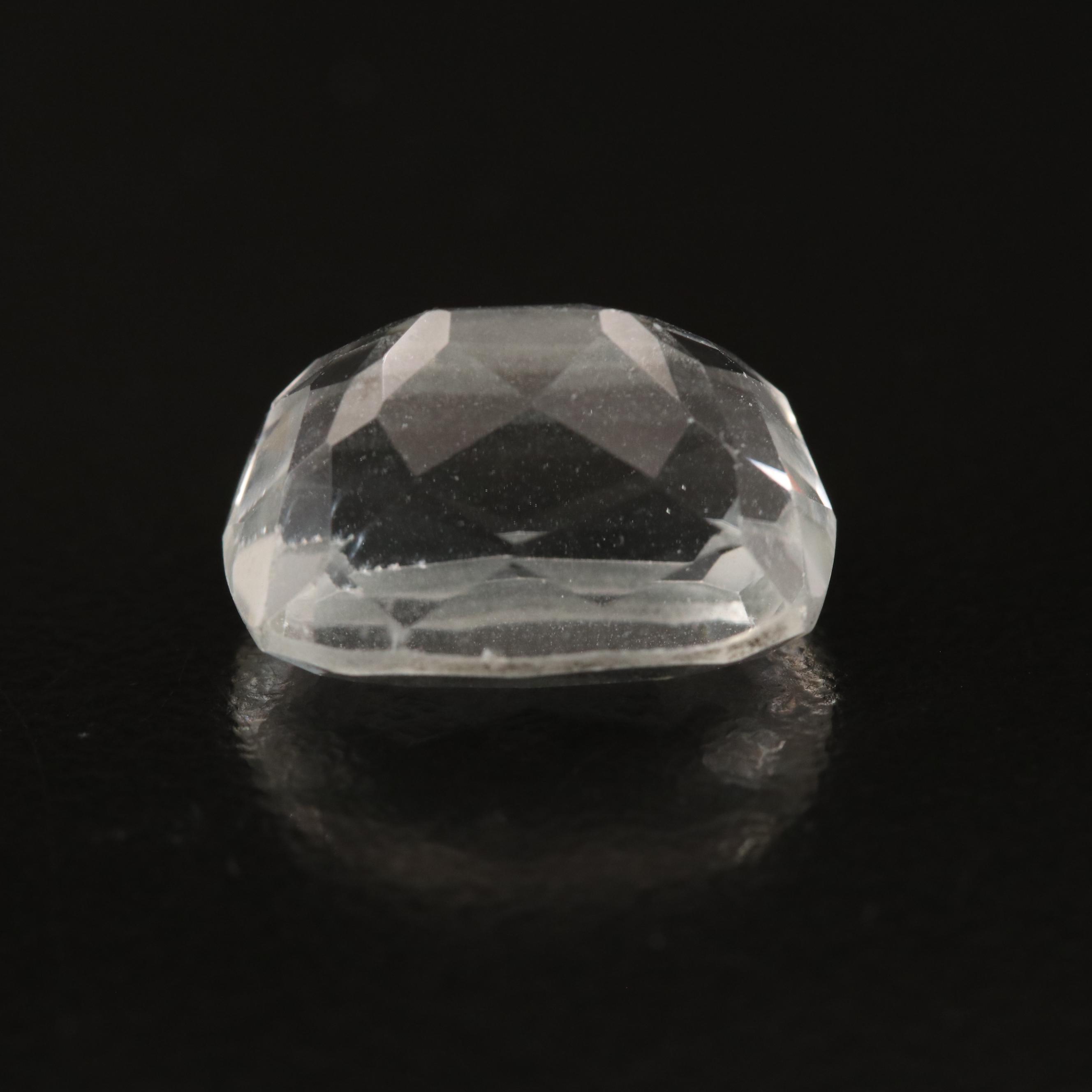 Loose 9.62 CT Cushion Faceted Spodumene with GIA Report