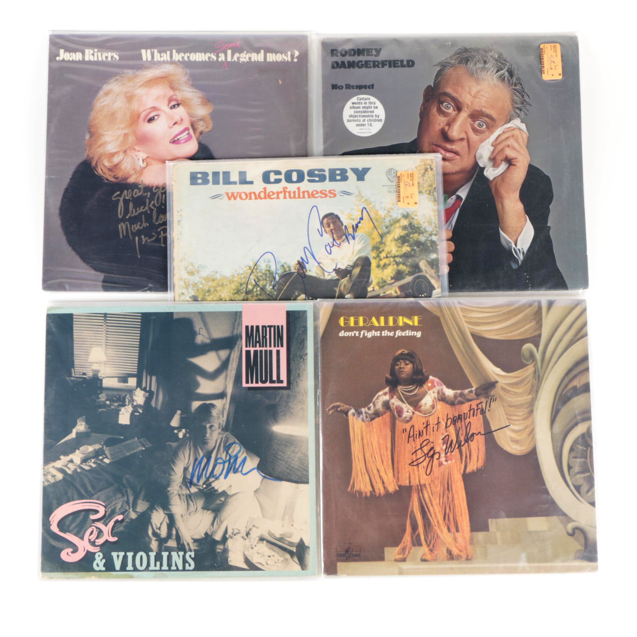 Joan Rivers, Rodney Dangerfield, Flip Wilson and Other Signed Comedy Records