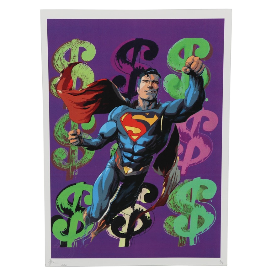 Death NYC Pop Art Graphic Print of Superman, 2020