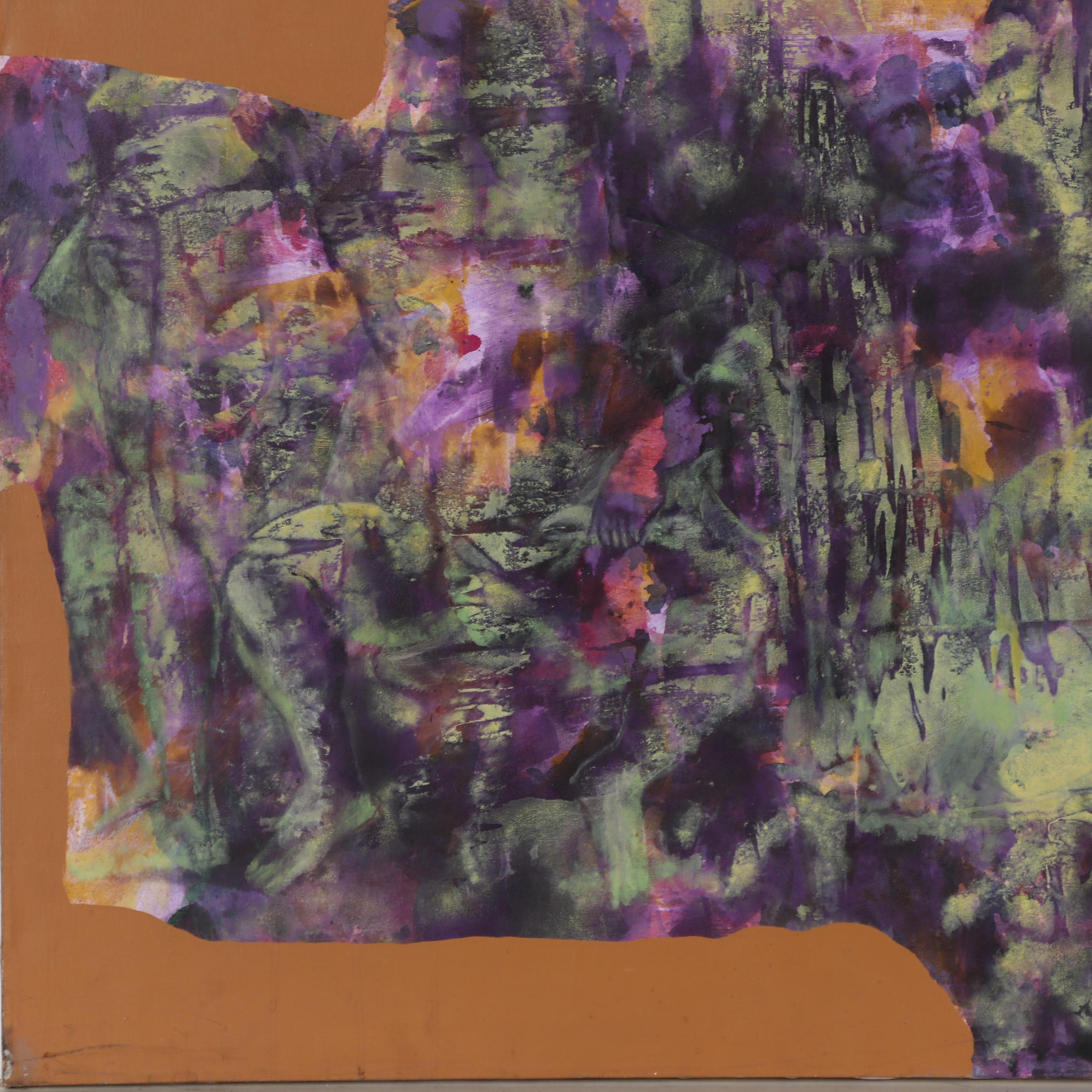 Don Stacy Abstract Oil Painting, Mid to Late 20th Century