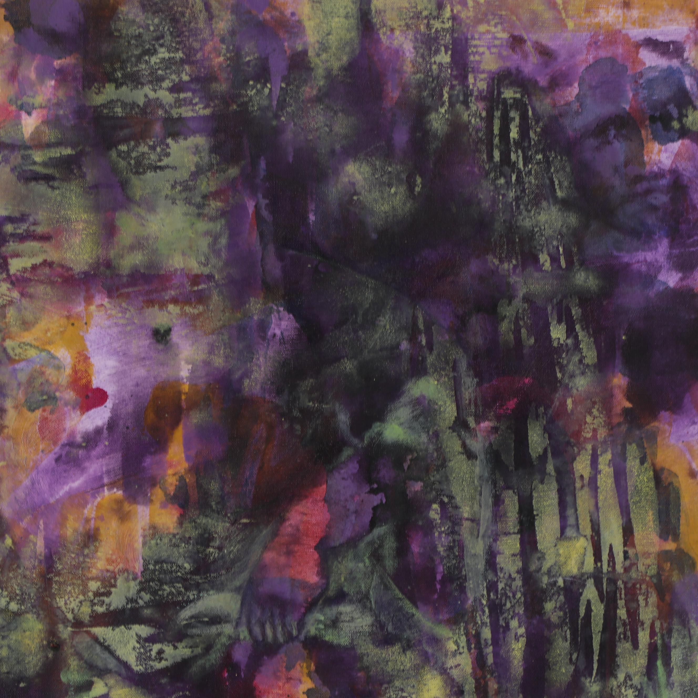 Don Stacy Abstract Oil Painting, Mid to Late 20th Century