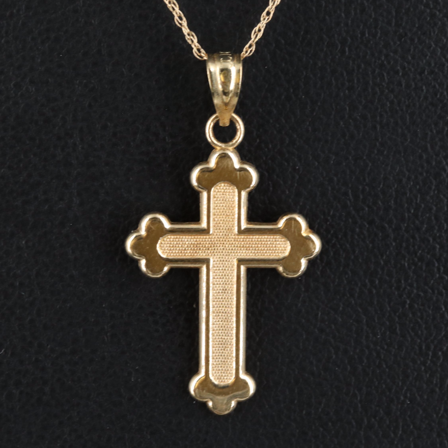 10K Apostles' Cross Necklace