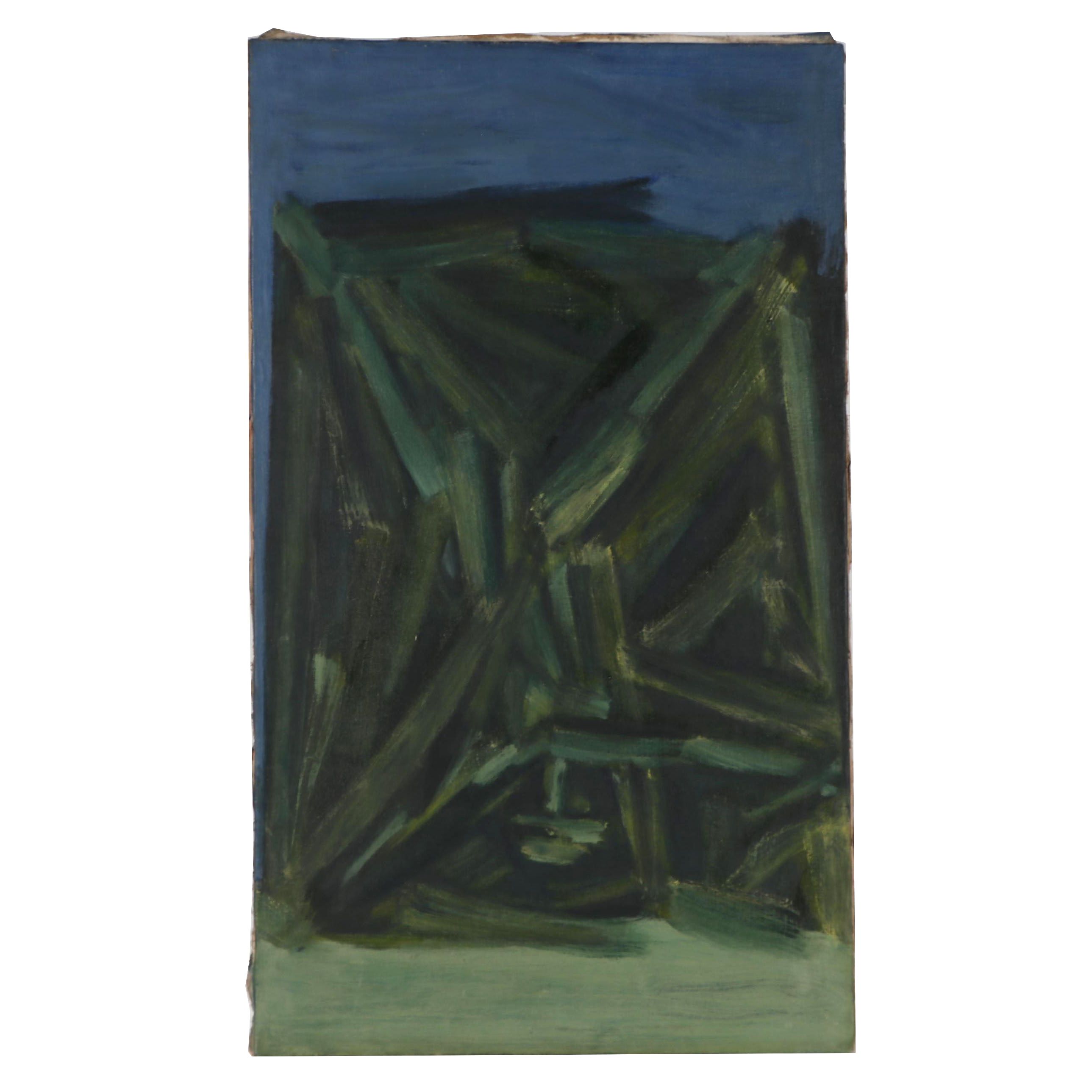 Don Stacy Abstract Oil Painting, Circa 1970