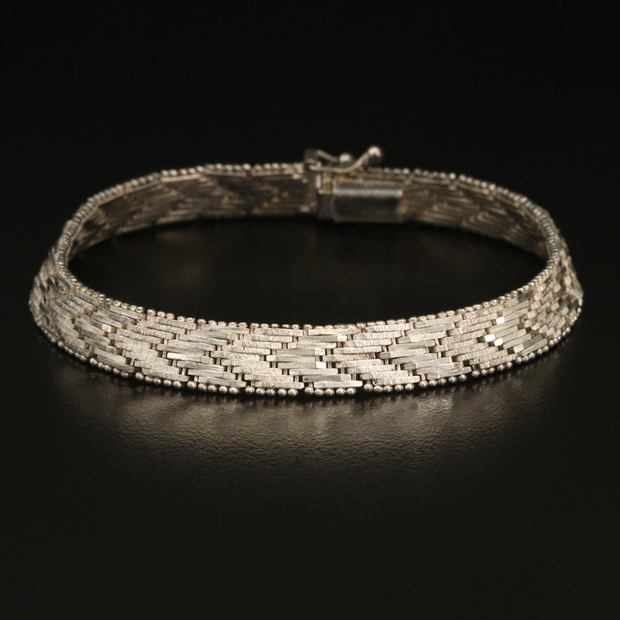 Italian Sterling Riccio Chain Bracelet