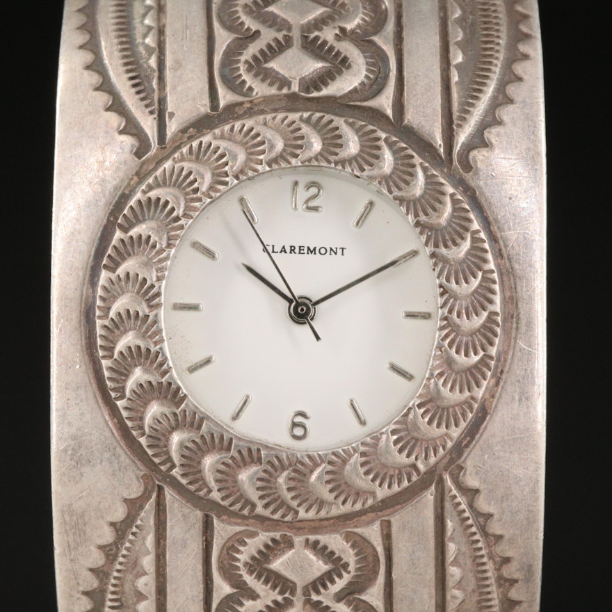 Claremont Quartz Watch with Navajo Sterling Silver Cuff