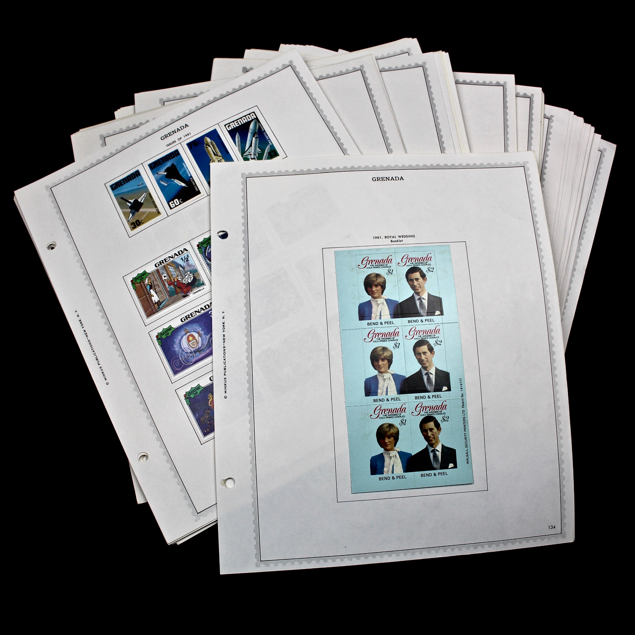 Mint Grenada Postage Stamp Singles, Blocks, and Souvenir Sheets