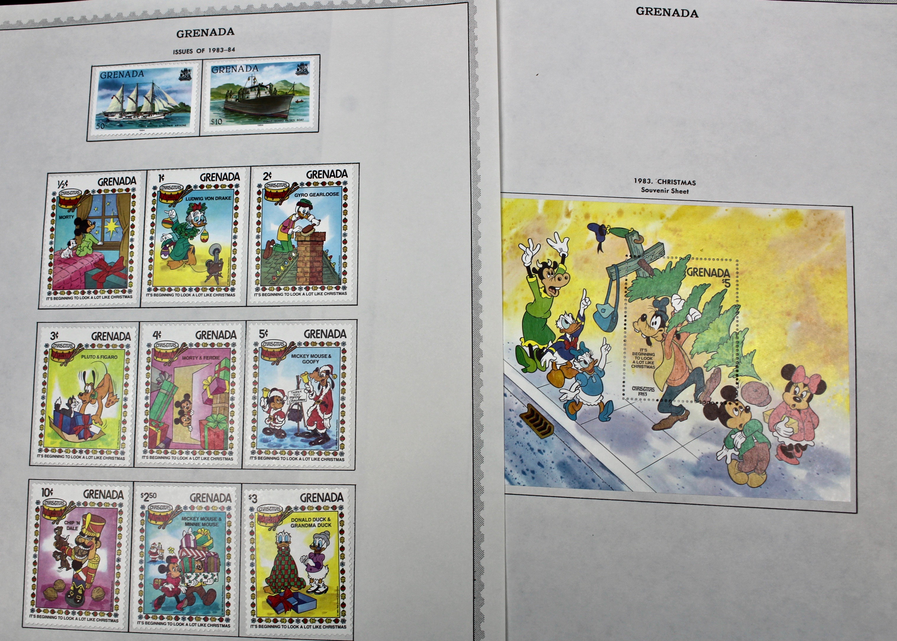 Mint Grenada Postage Stamp Singles, Blocks, and Souvenir Sheets