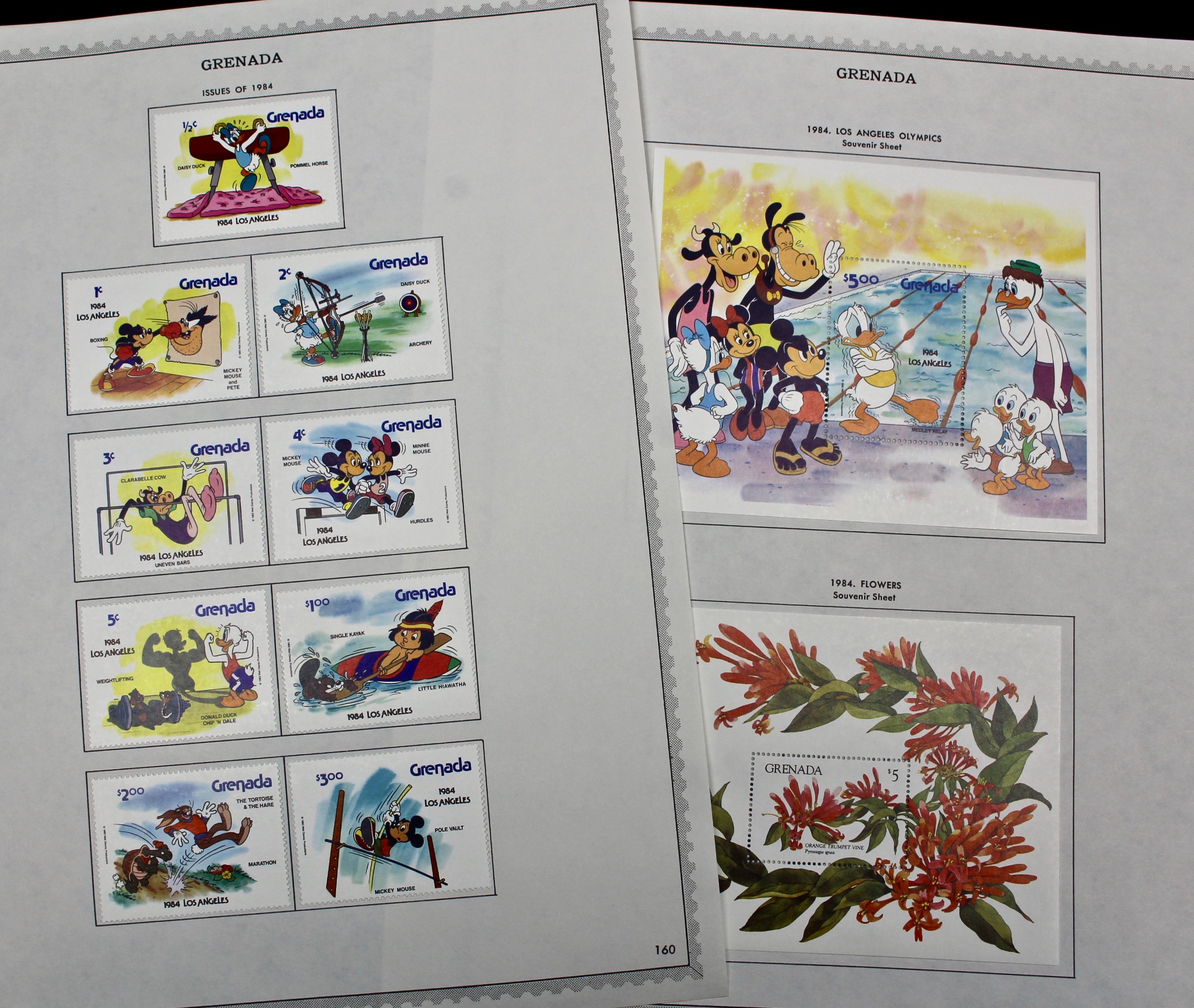Mint Grenada Postage Stamp Singles, Blocks, and Souvenir Sheets