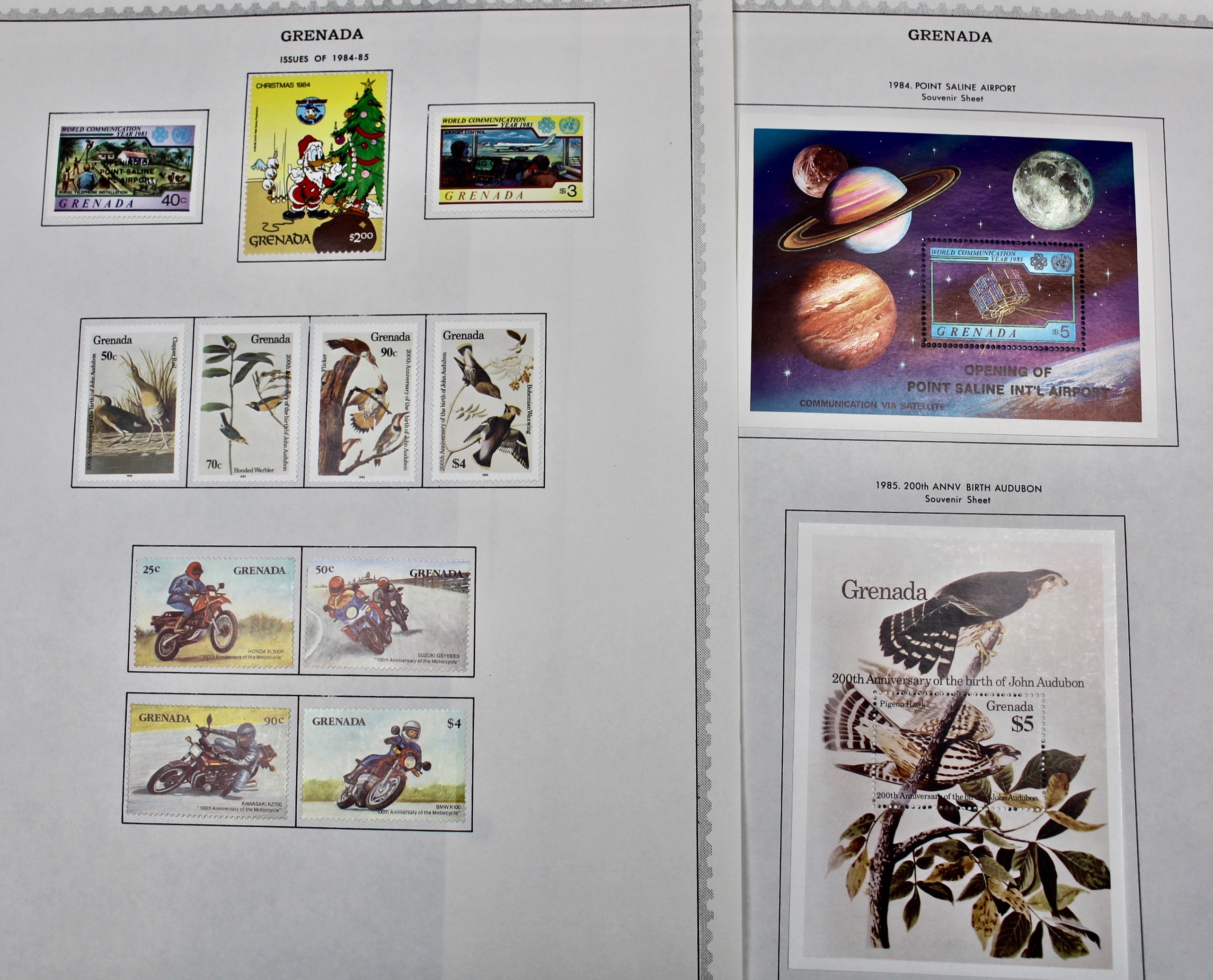 Mint Grenada Postage Stamp Singles, Blocks, and Souvenir Sheets