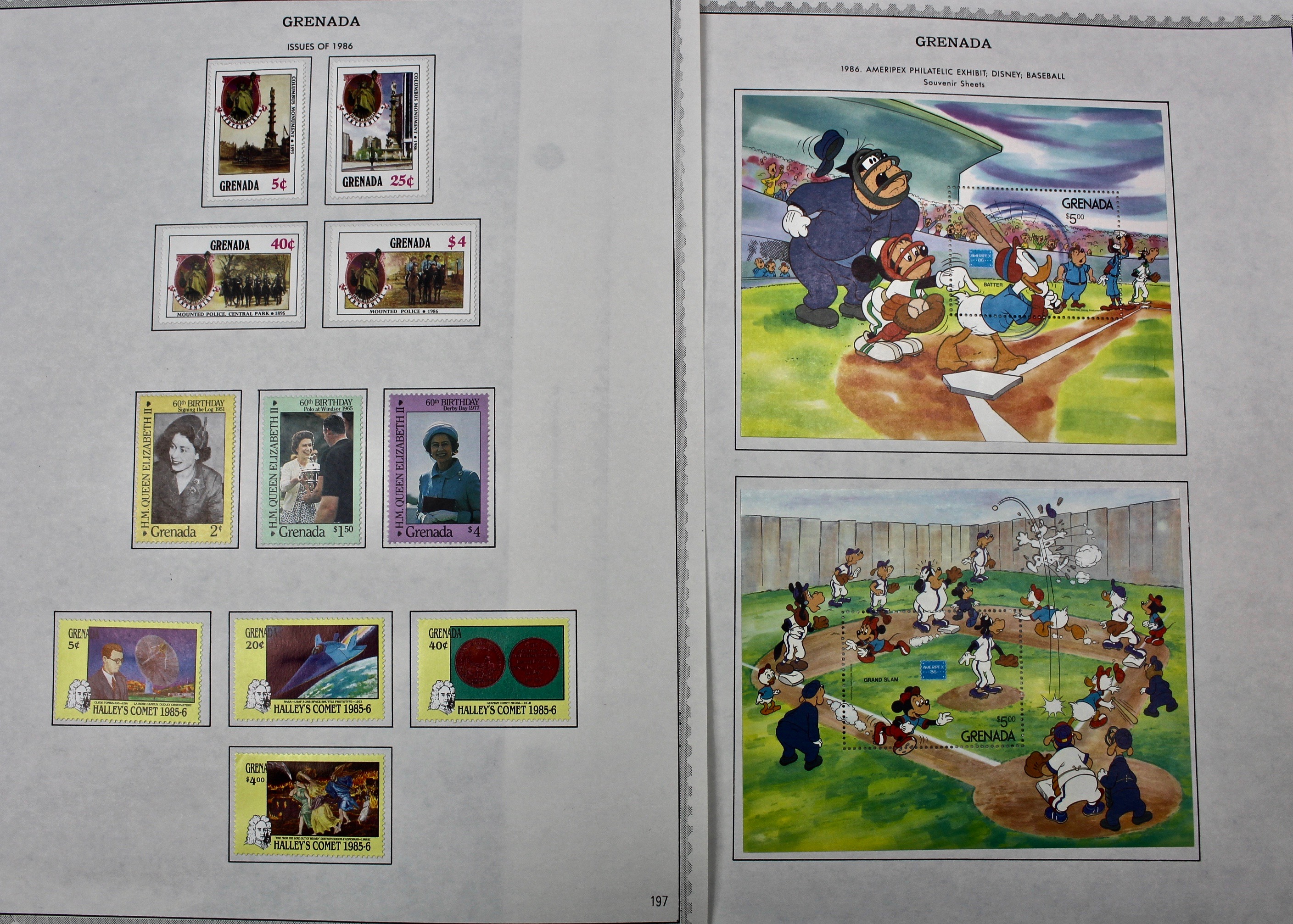 Mint Grenada Postage Stamp Singles, Blocks, and Souvenir Sheets