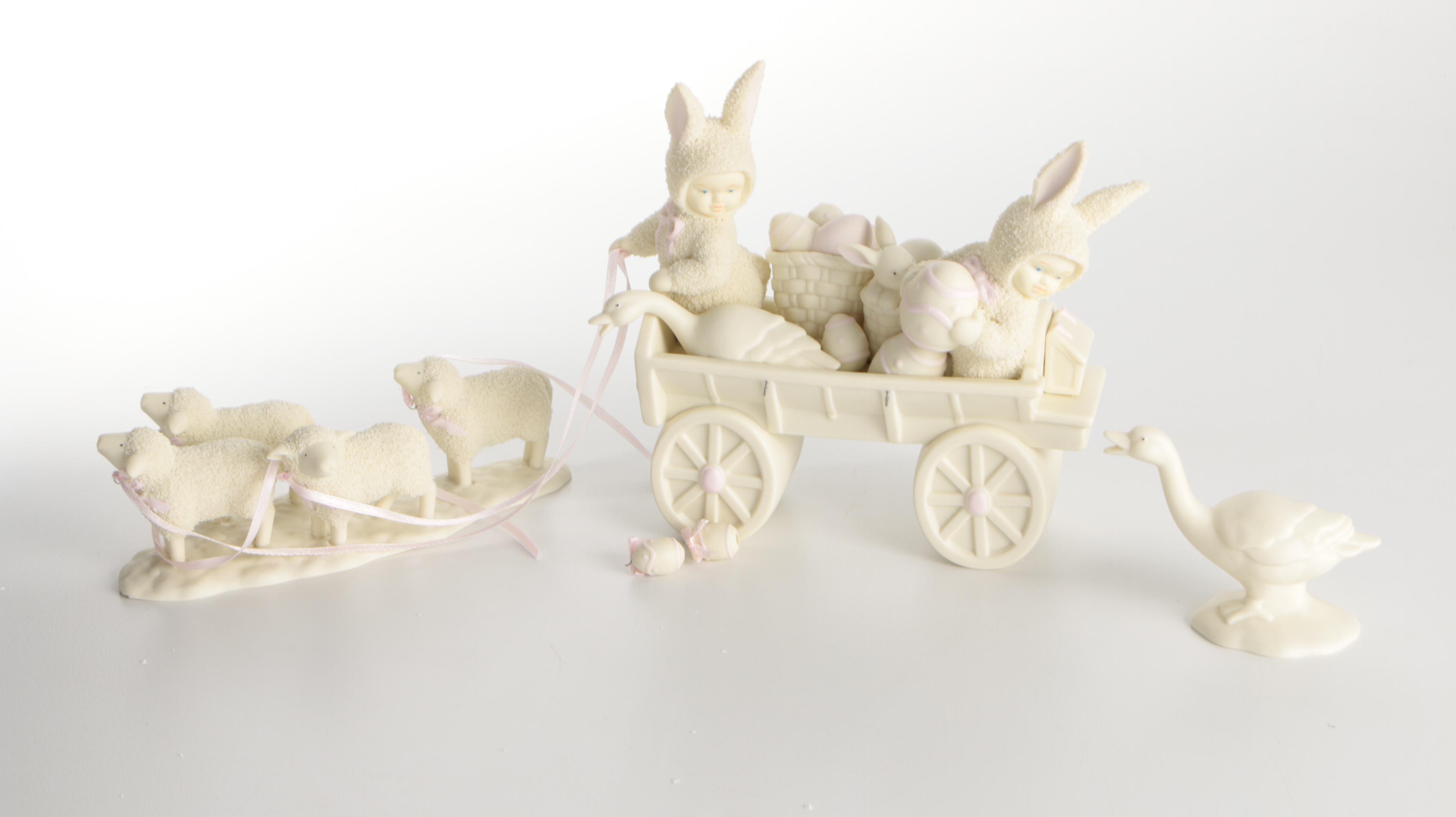 Department 56 "Springtime Stories of the Snowbunnies" Bisque Figurines