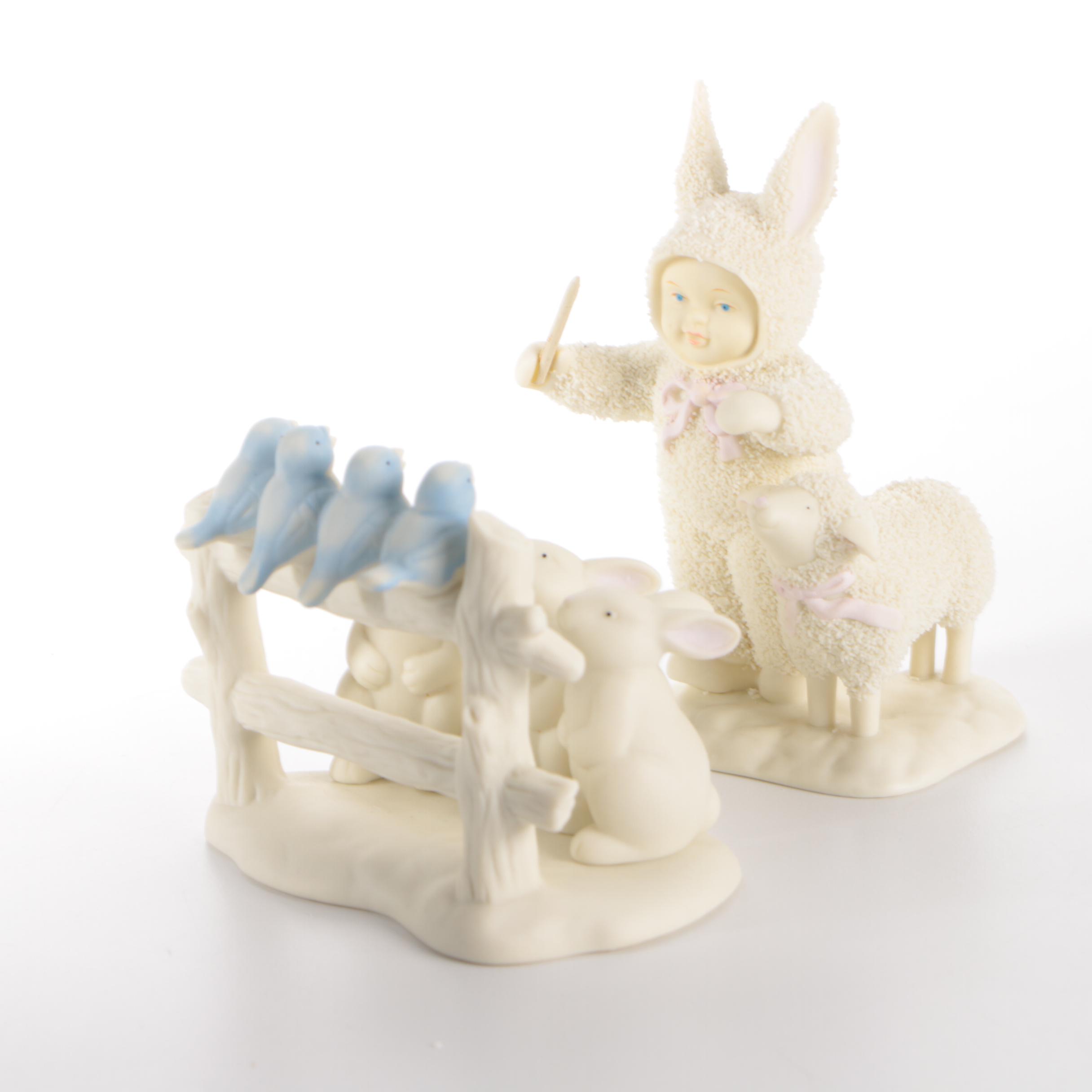 Department 56 "Springtime Stories of the Snowbunnies" Bisque Figurines