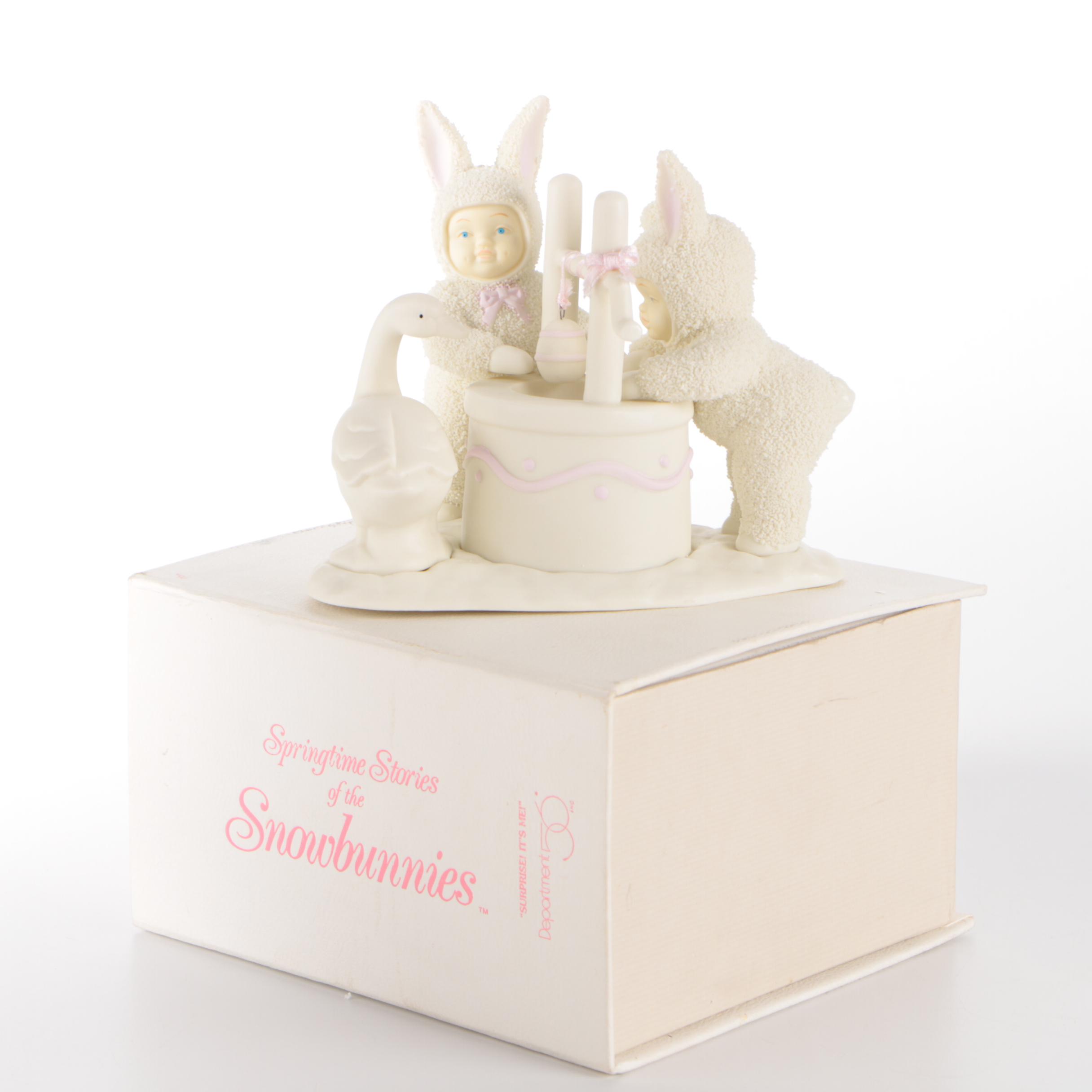 Department 56 "Springtime Stories of the Snowbunnies" Bisque Figurines