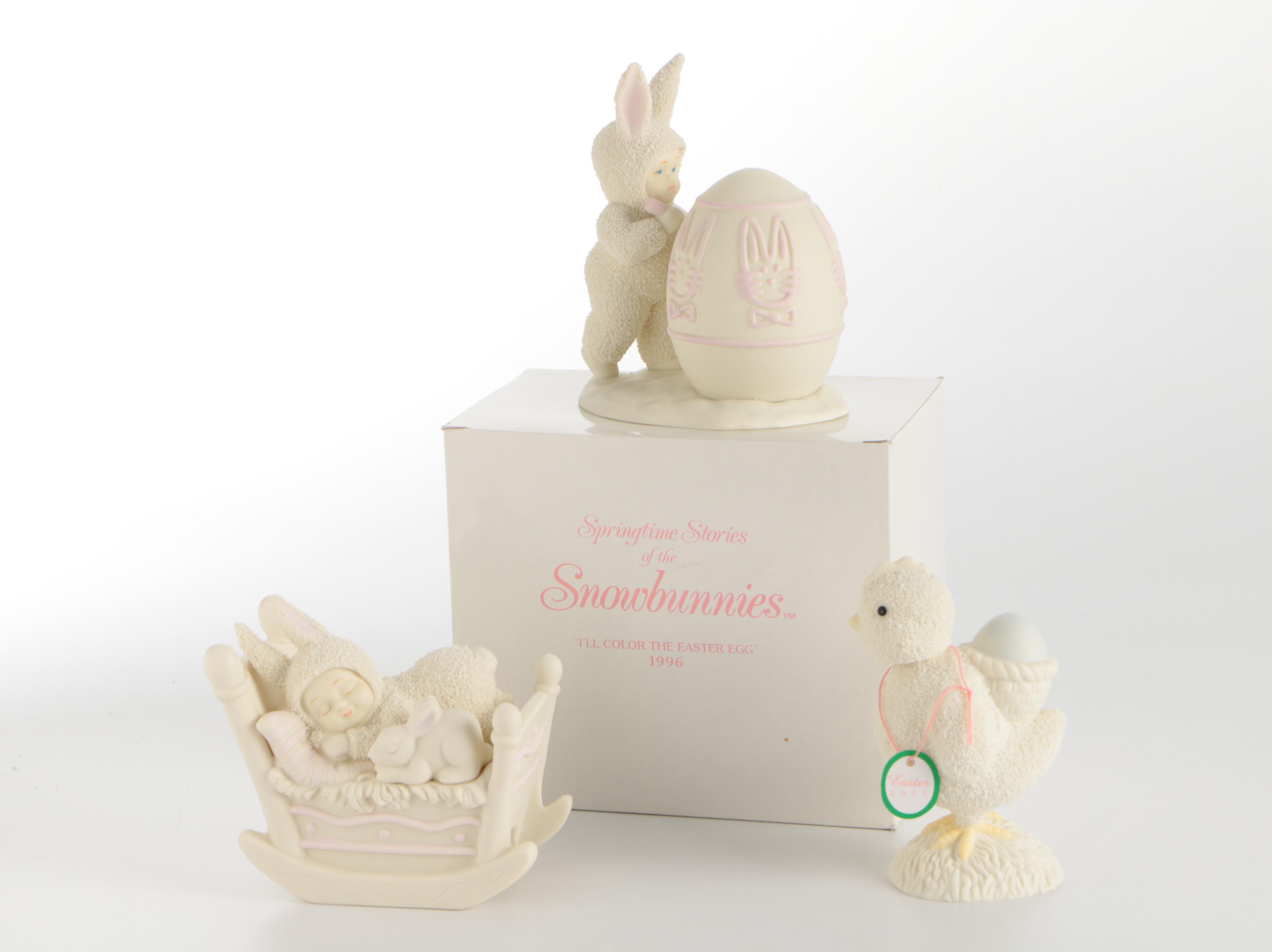 Department 56 "Springtime Stories of the Snowbunnies" Bisque Figurines