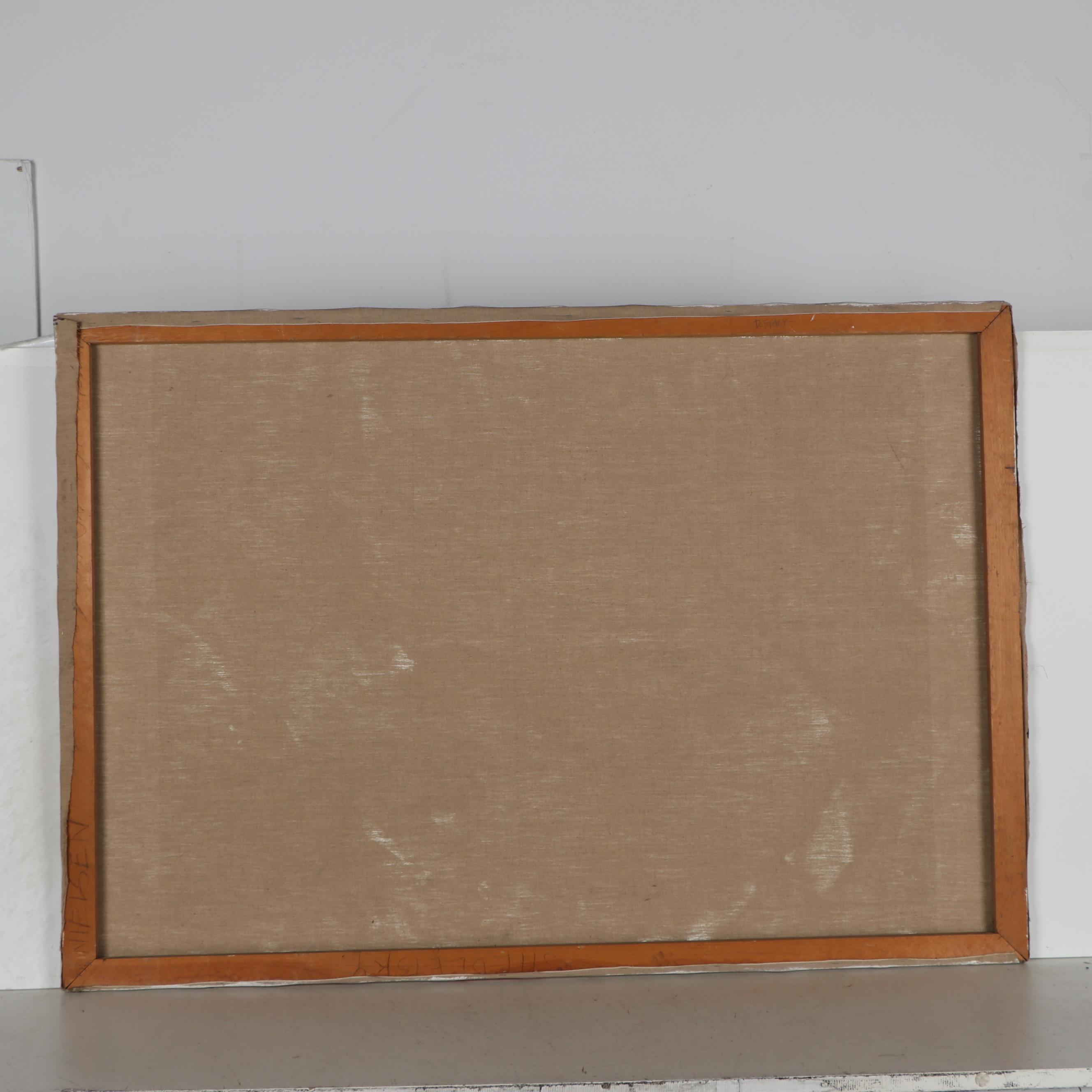 Don Stacy Large-Scale Abstract Figurative Oil Painting