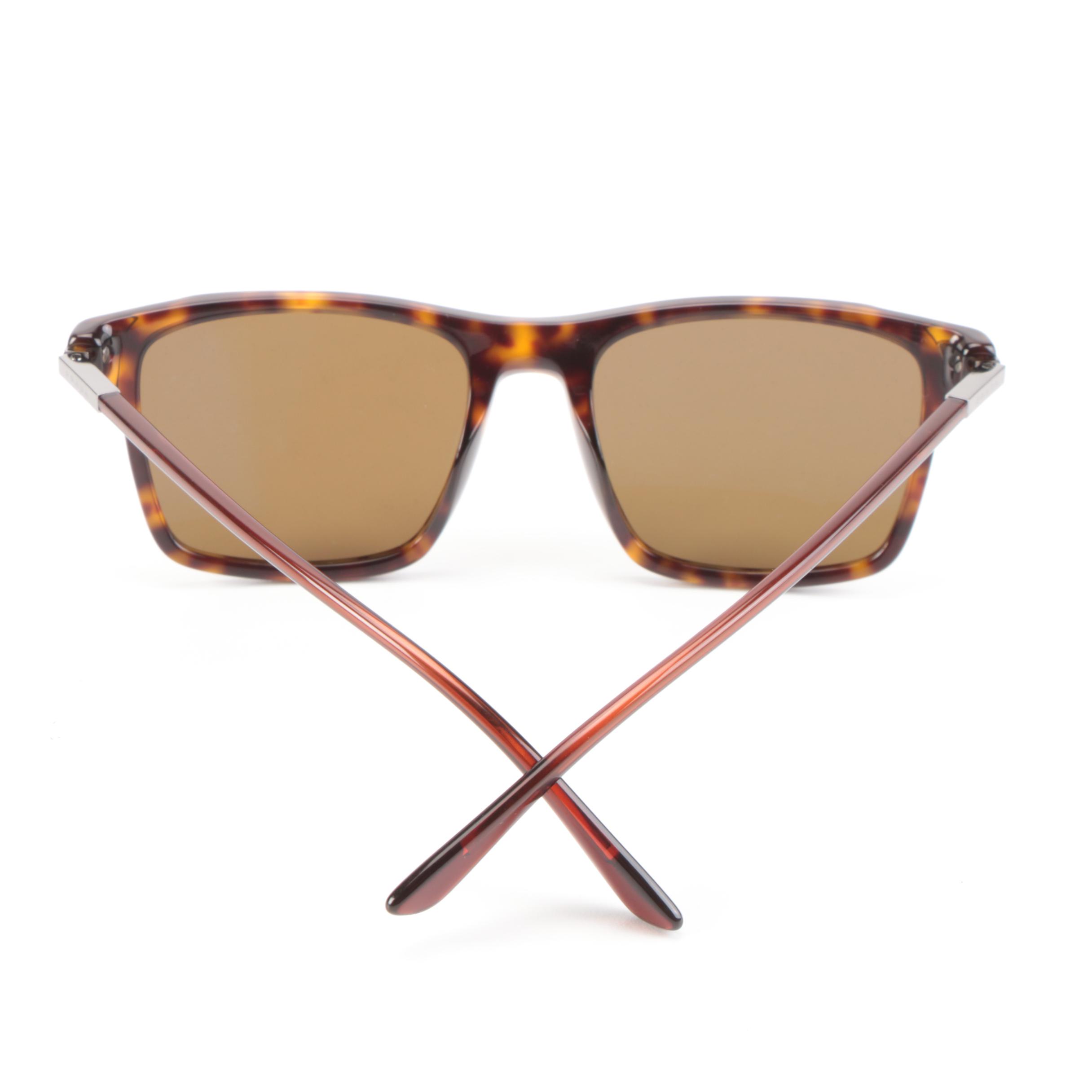 Prada SPR 19X Polarized Browline Sunglasses with Case and Box