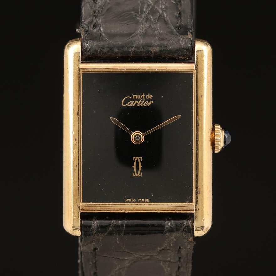 Cartier Must de Cartier Tank Vermeil Wristwatch