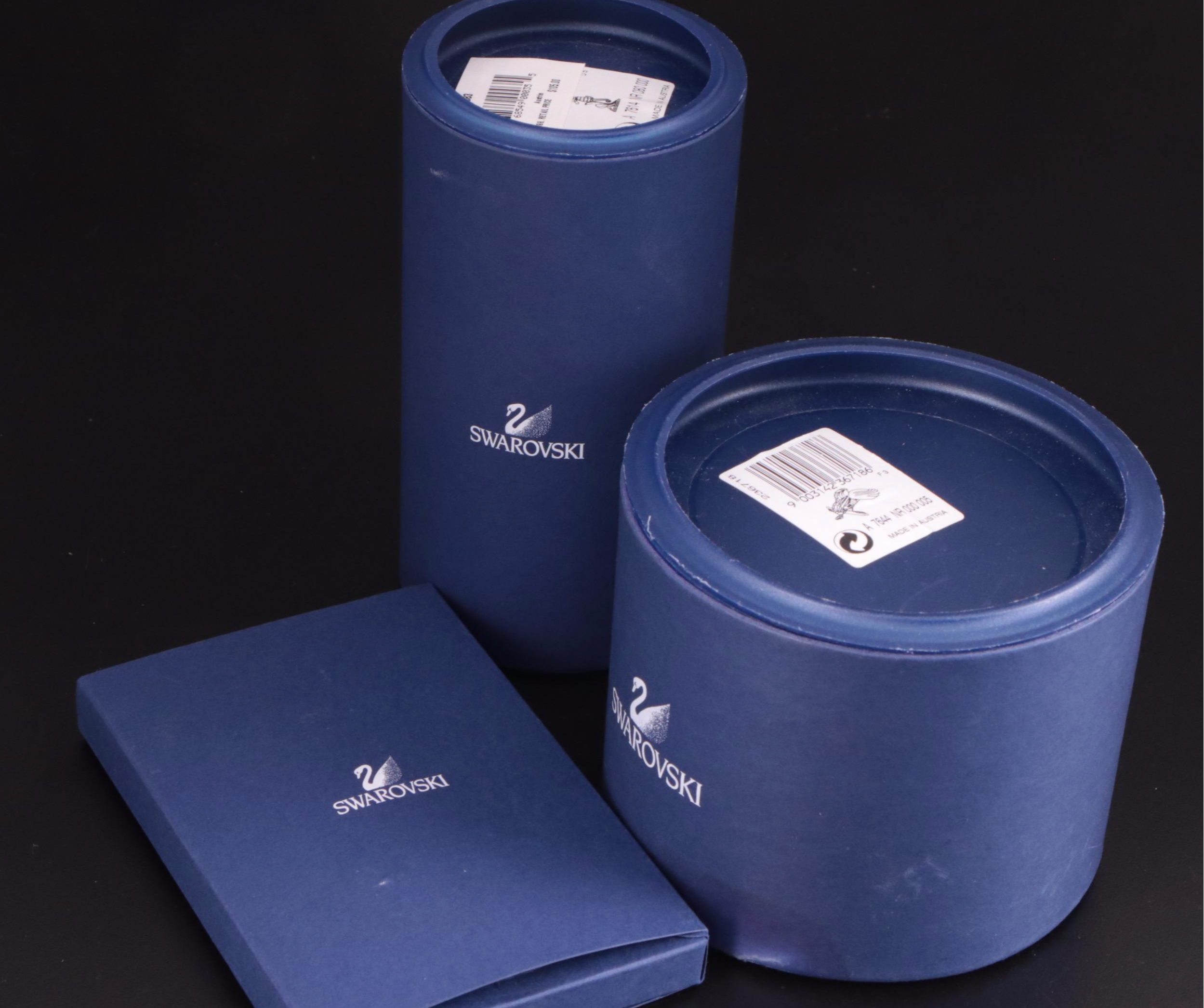 Swarovski "Siamese Fighting Fish" and Other Crystal Aquatic Animal Figurines