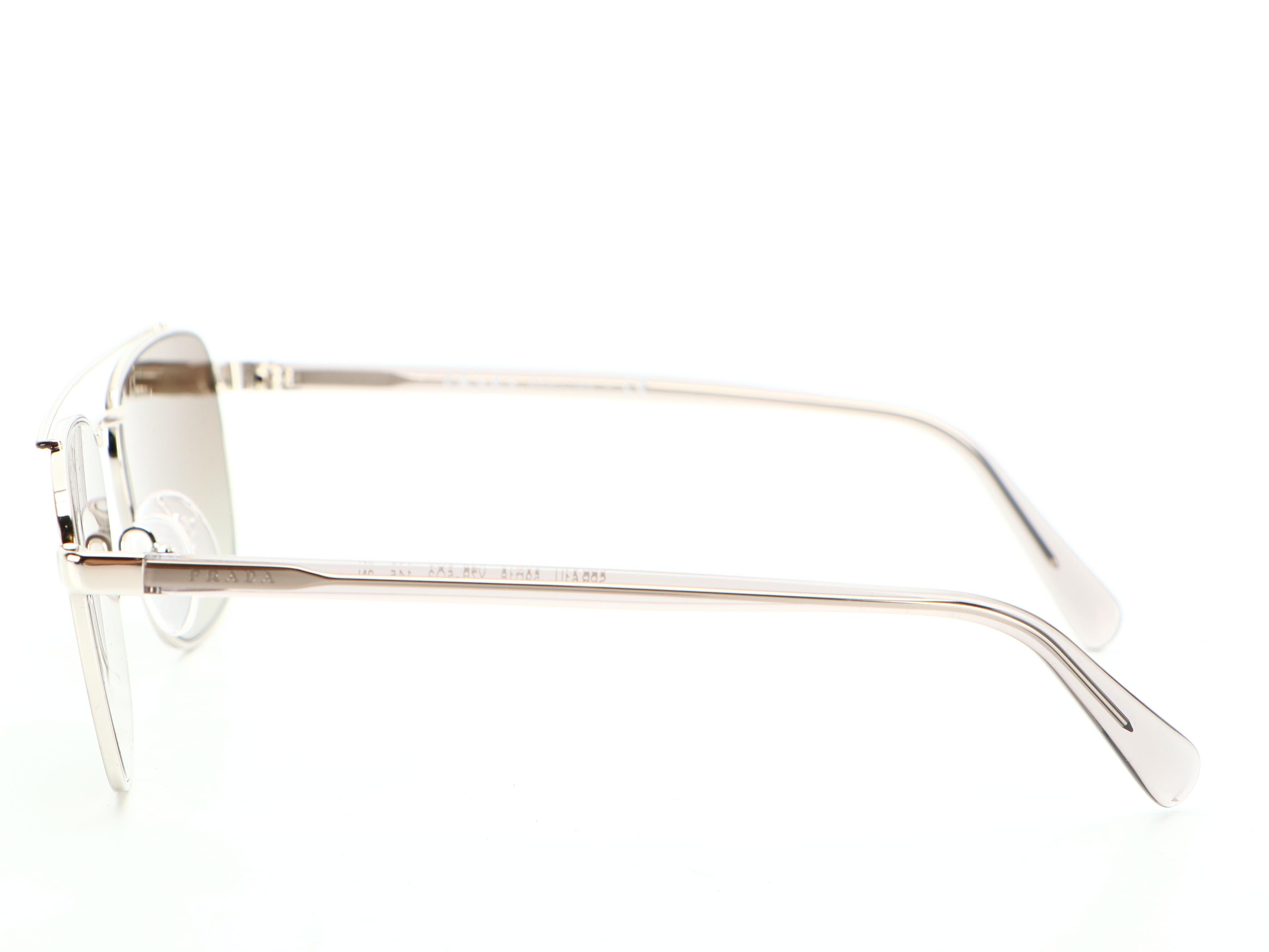 Prada PR61US Metal Frame Green Gradient Lens Sunglasses with Case and Box