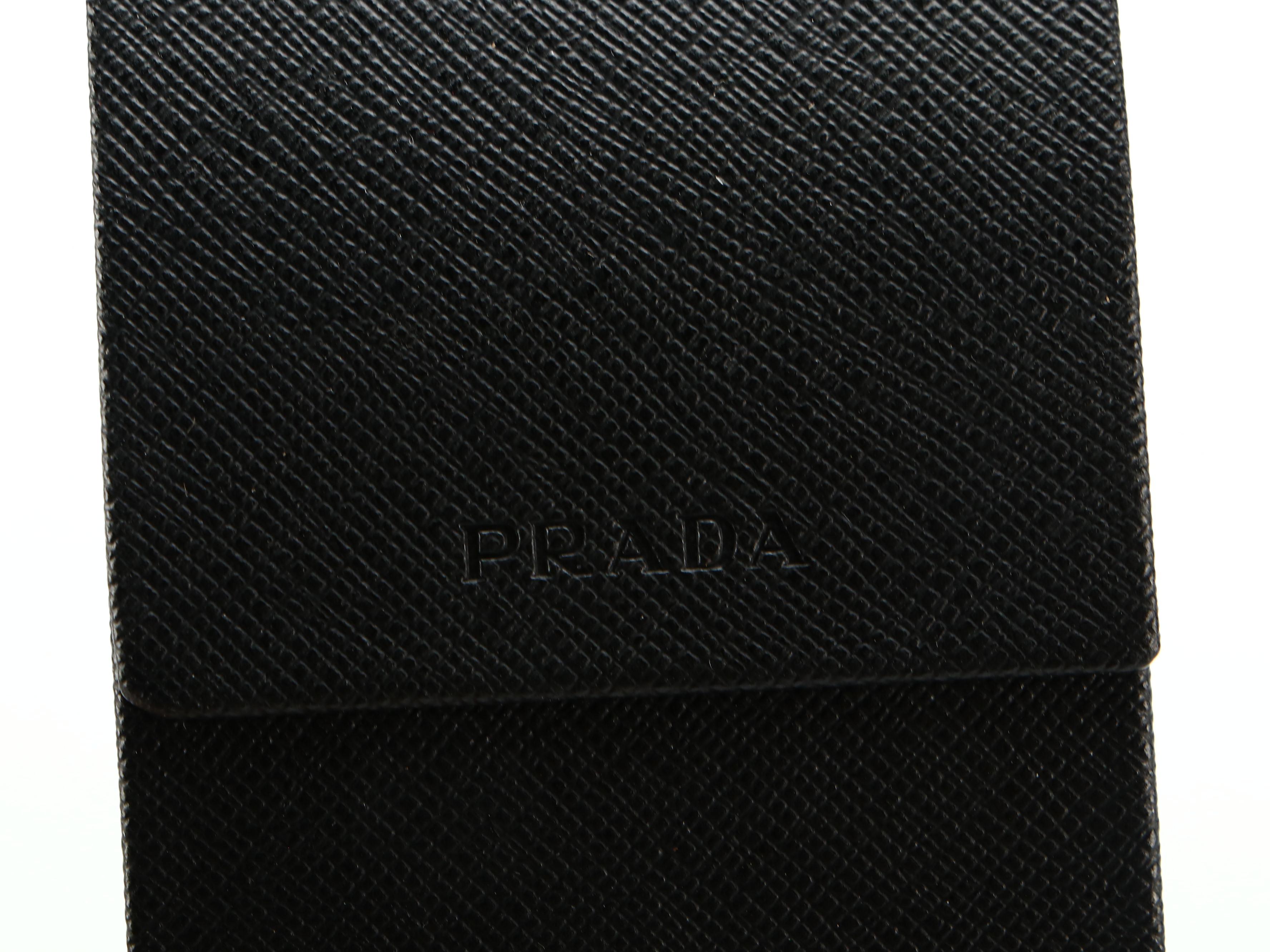 Prada SPR62T Matte Black Aviator PRZ Polarized Sunglasses with Box and Case