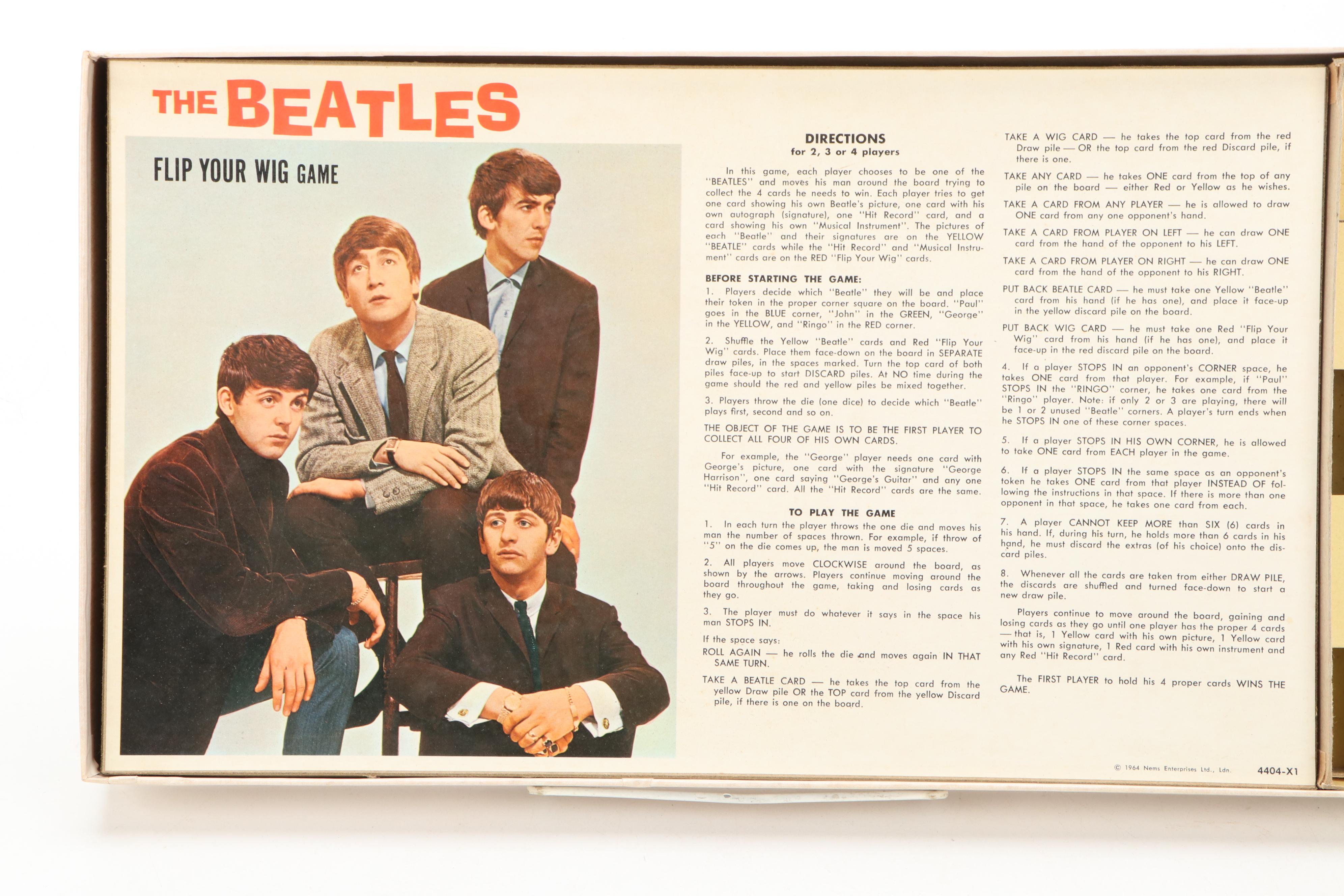 The Beatles "Flip Your Wig" Board Game