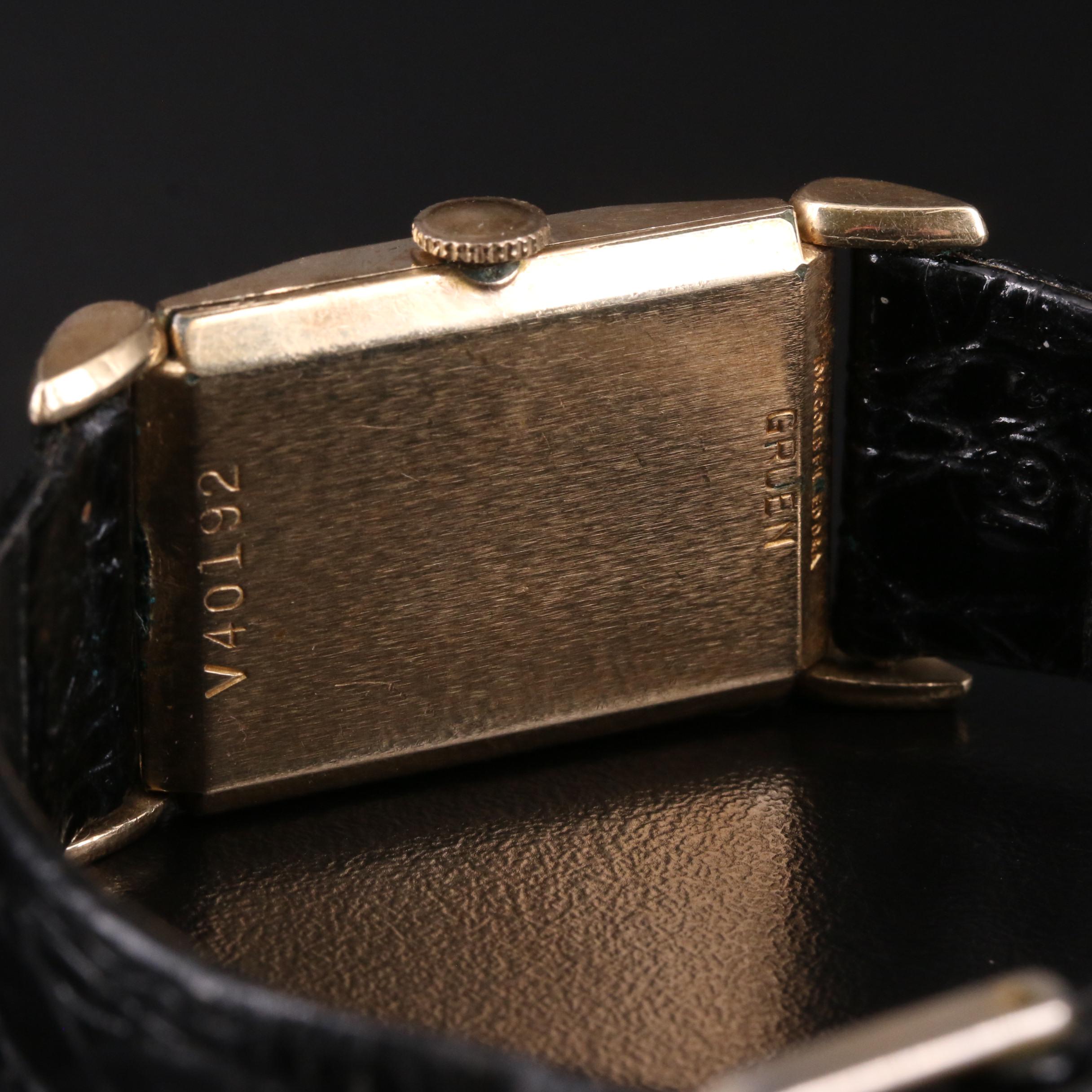 1948 Gruen Precision Diamond Dial Watch