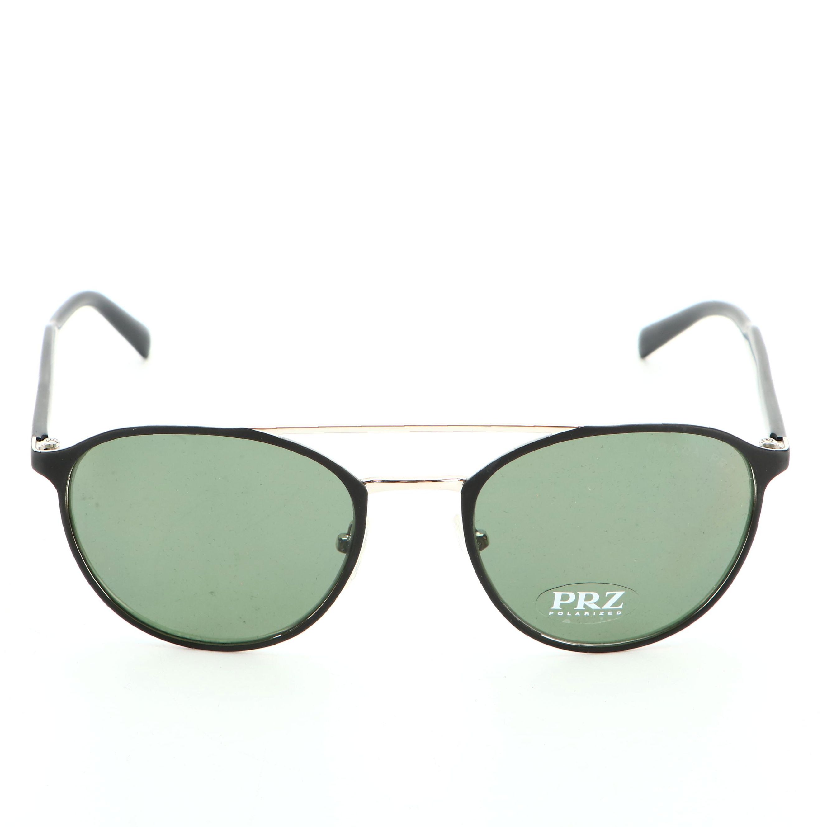 Prada SPR62T Matte Black Aviator PRZ Polarized Sunglasses with Box and Case