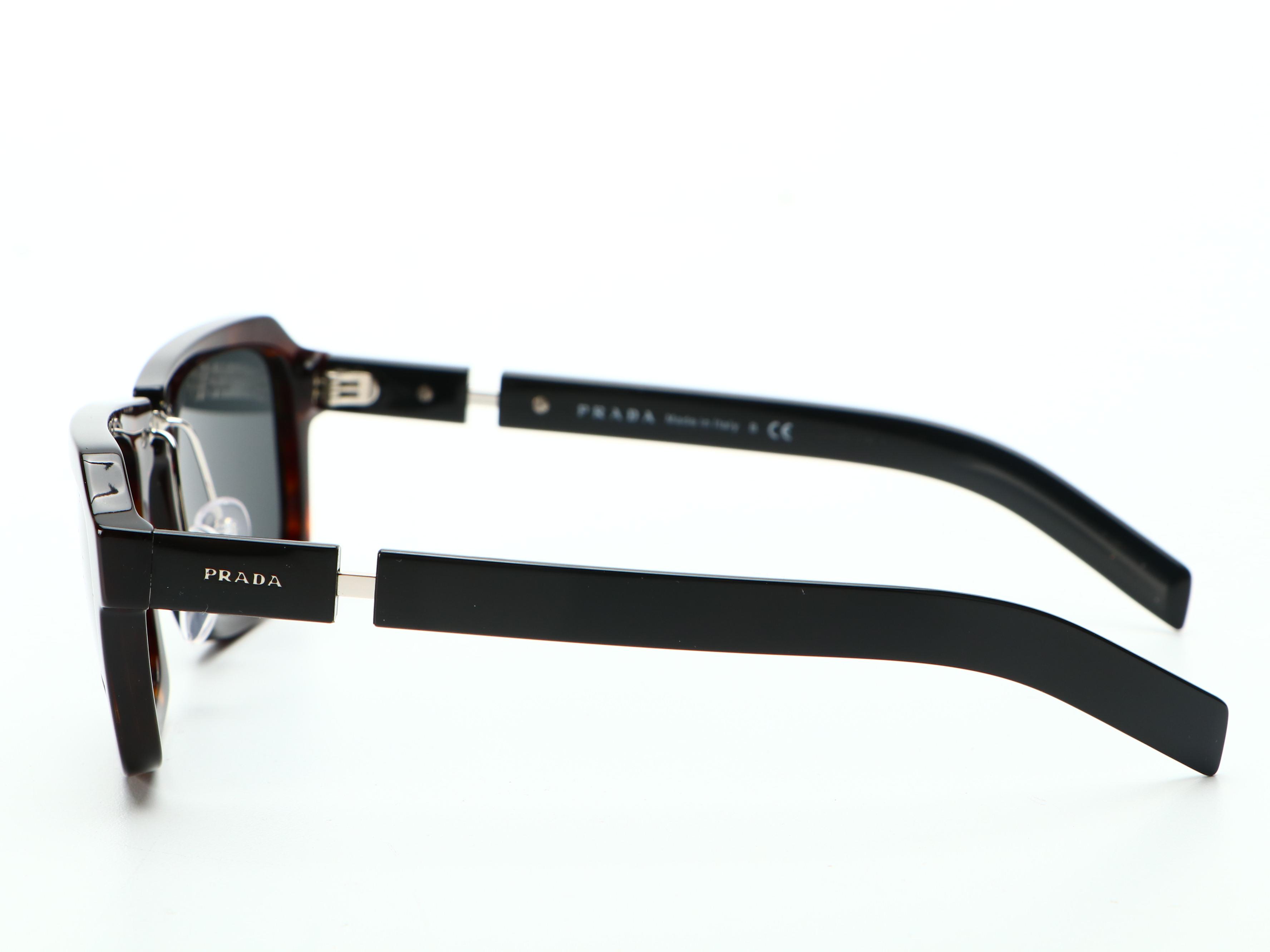 Prada SPR09X Horn-Rimmed Sunglasses with Case and Box