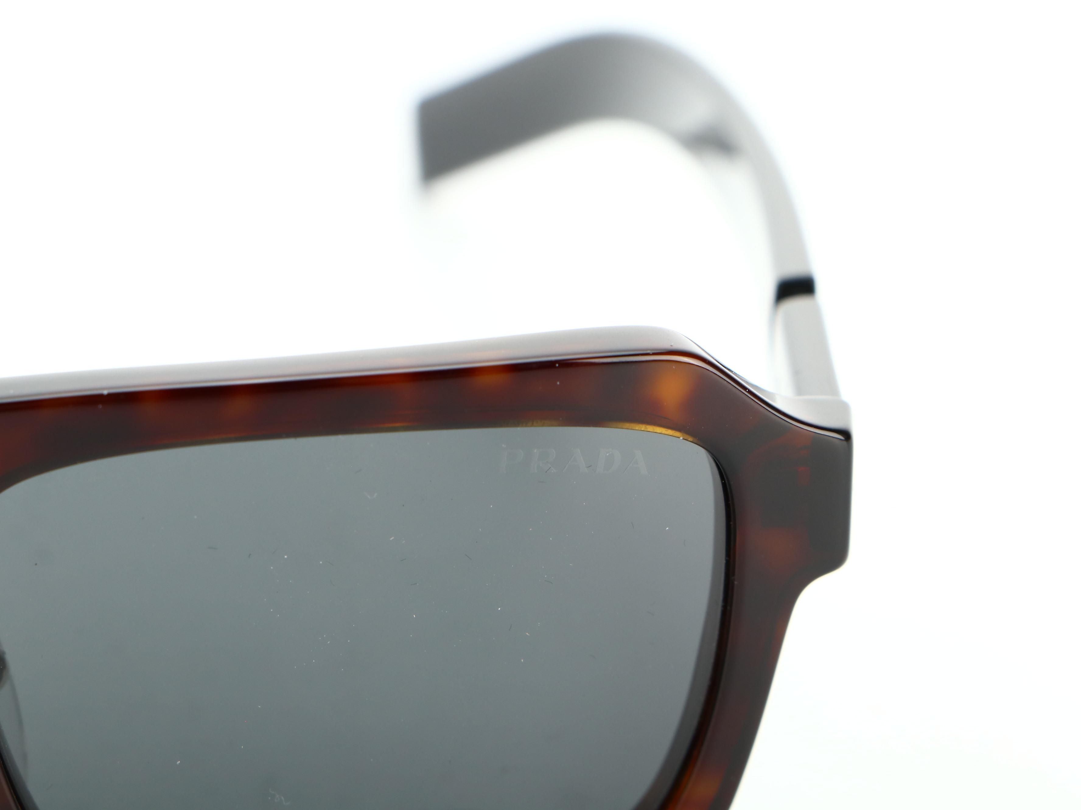 Prada SPR09X Horn-Rimmed Sunglasses with Case and Box