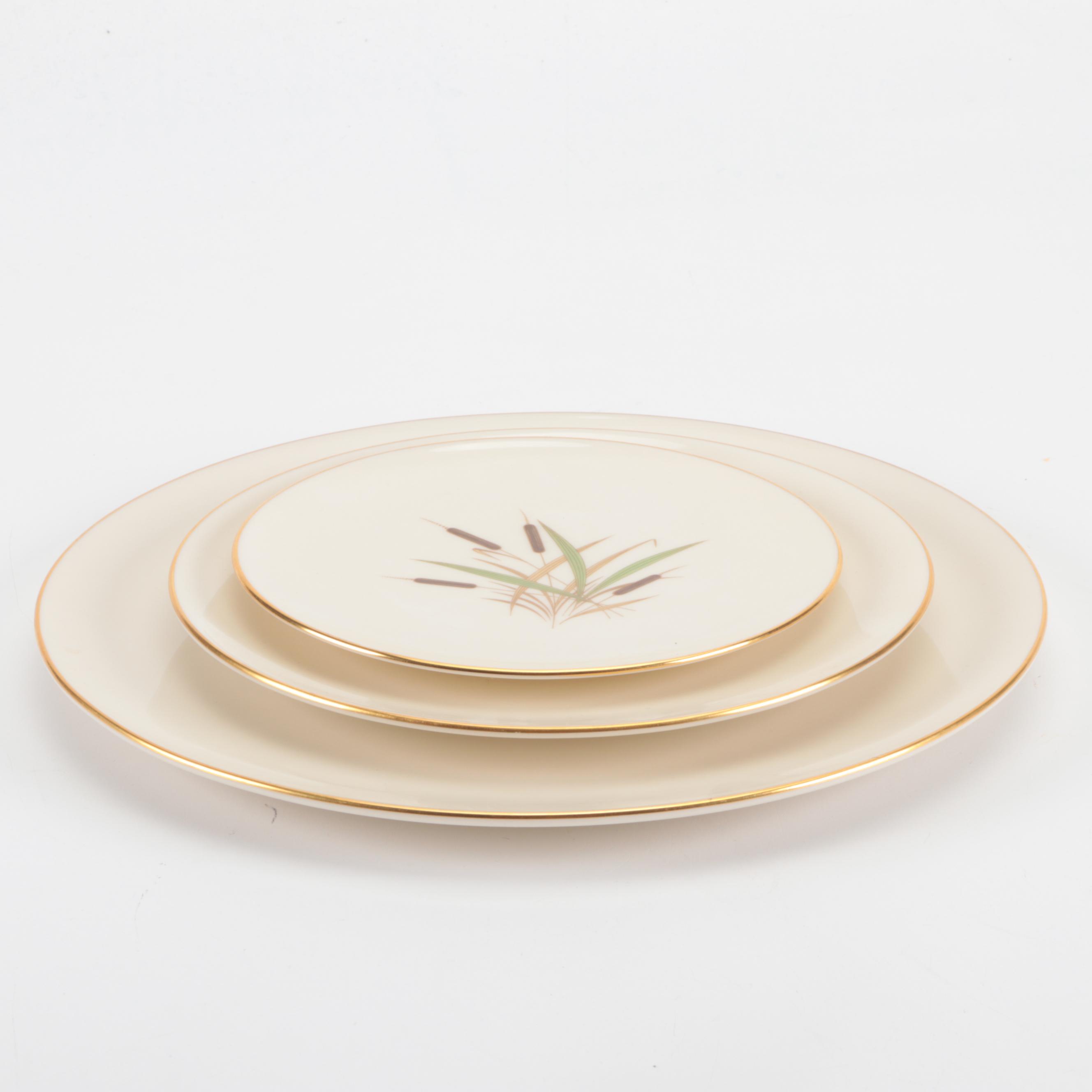 Lenox "Cattail" Porcelain Dinnerware, Mid-20th Century