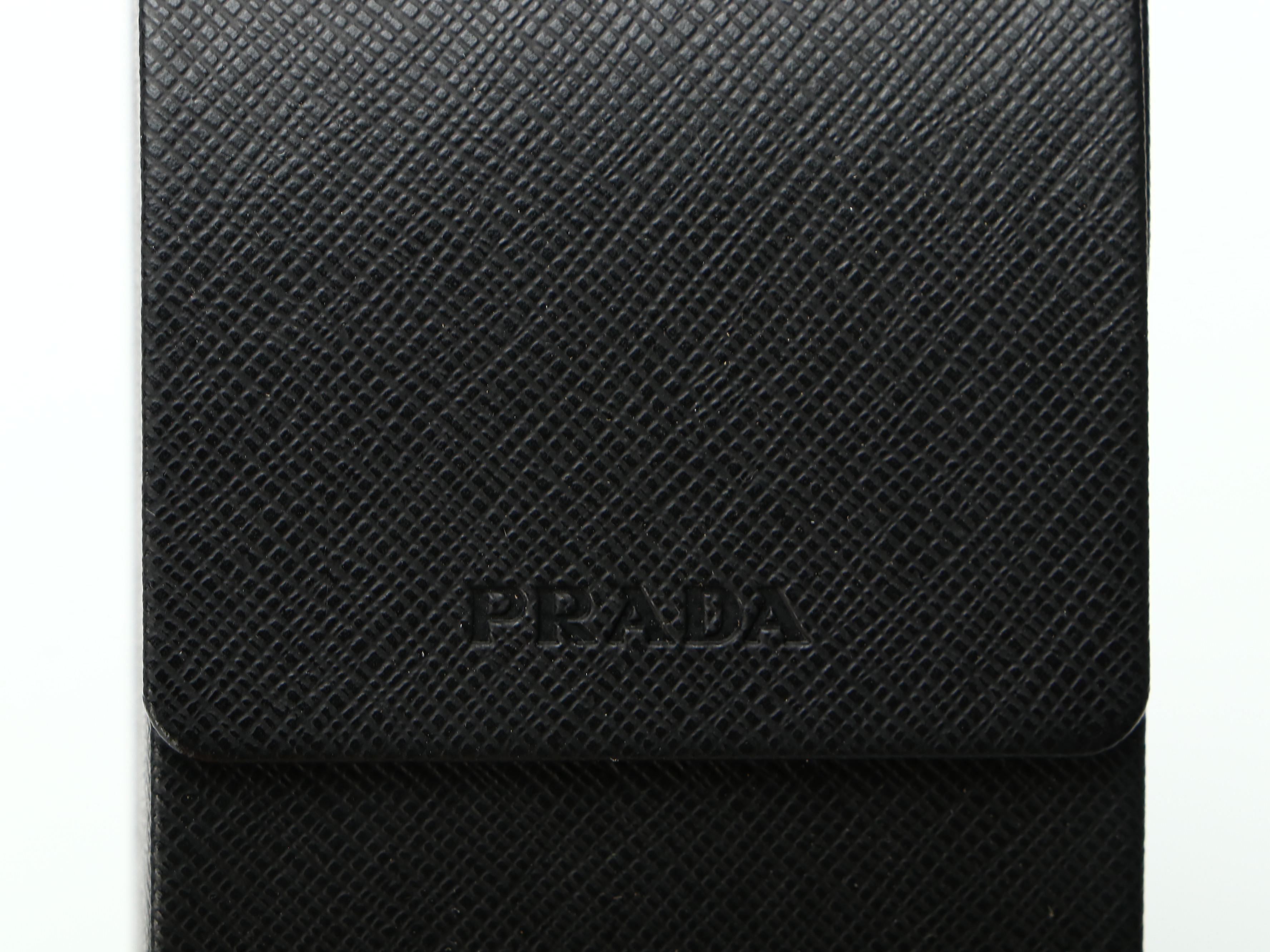 Prada SPR 09X Rectanglar Sunglasses in Tortoise and Black with Case and Box