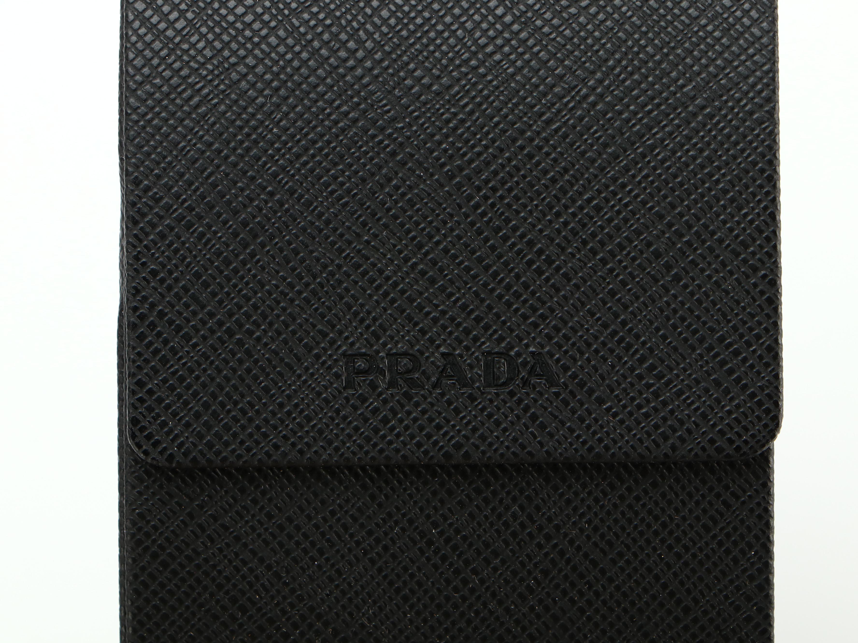 Prada SPR50T Polarized Round Sunglasses with Case and Box