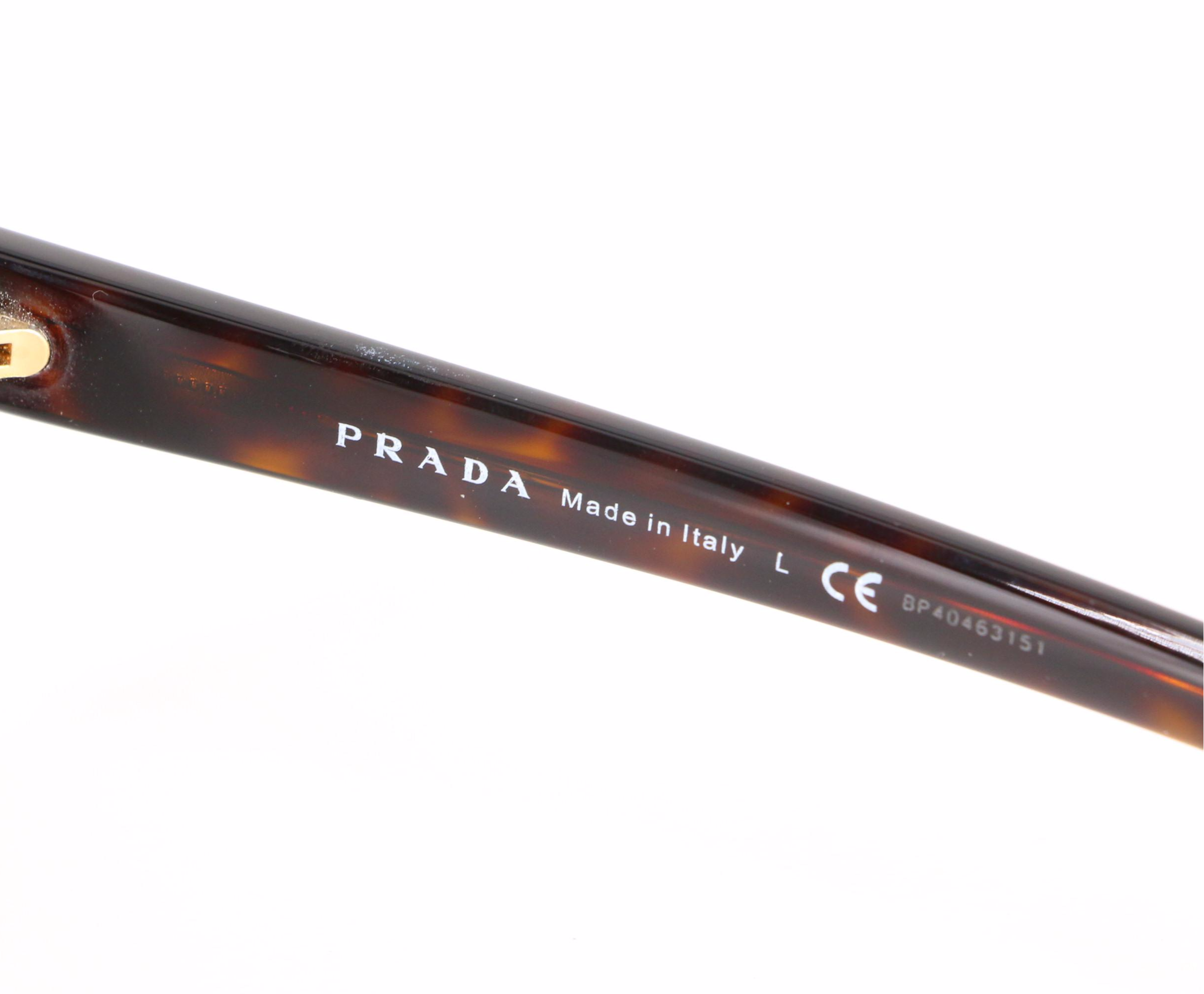 Prada SPR 12V Slim Cat Eye Sunglasses with Case and Box